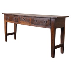 A Georgian Chestnut Dresser Base