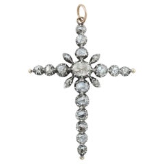 A Georgian Diamond-set Cross Pendant