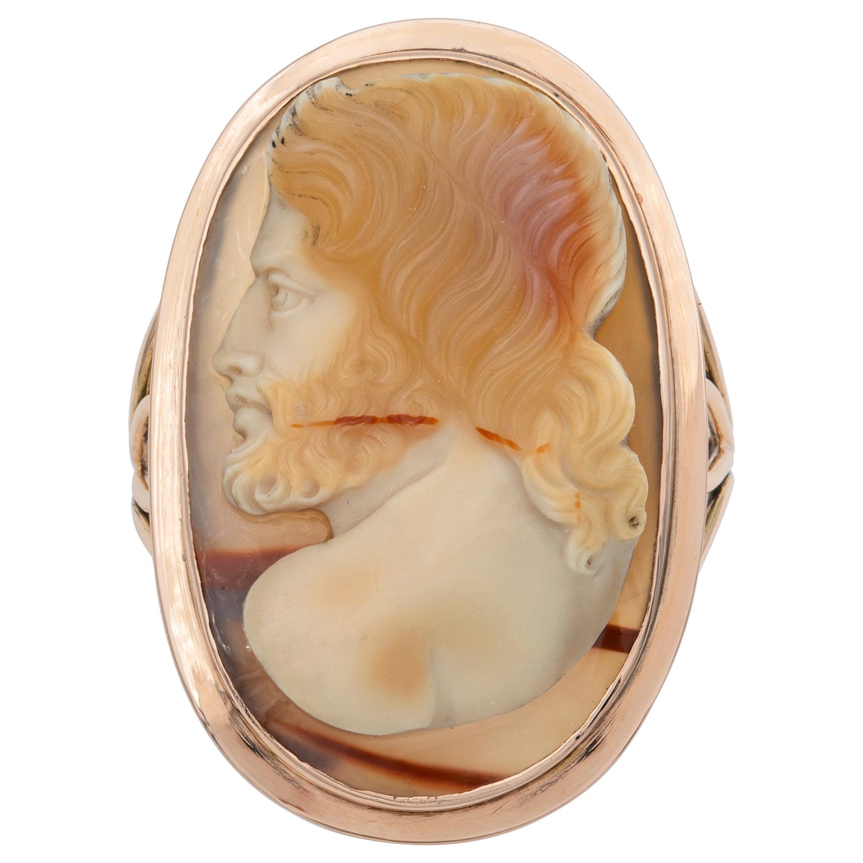 Georgian Hardstone Cameo Ring