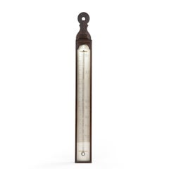 Thermomètre en acajou de Georgian III par John Dollond