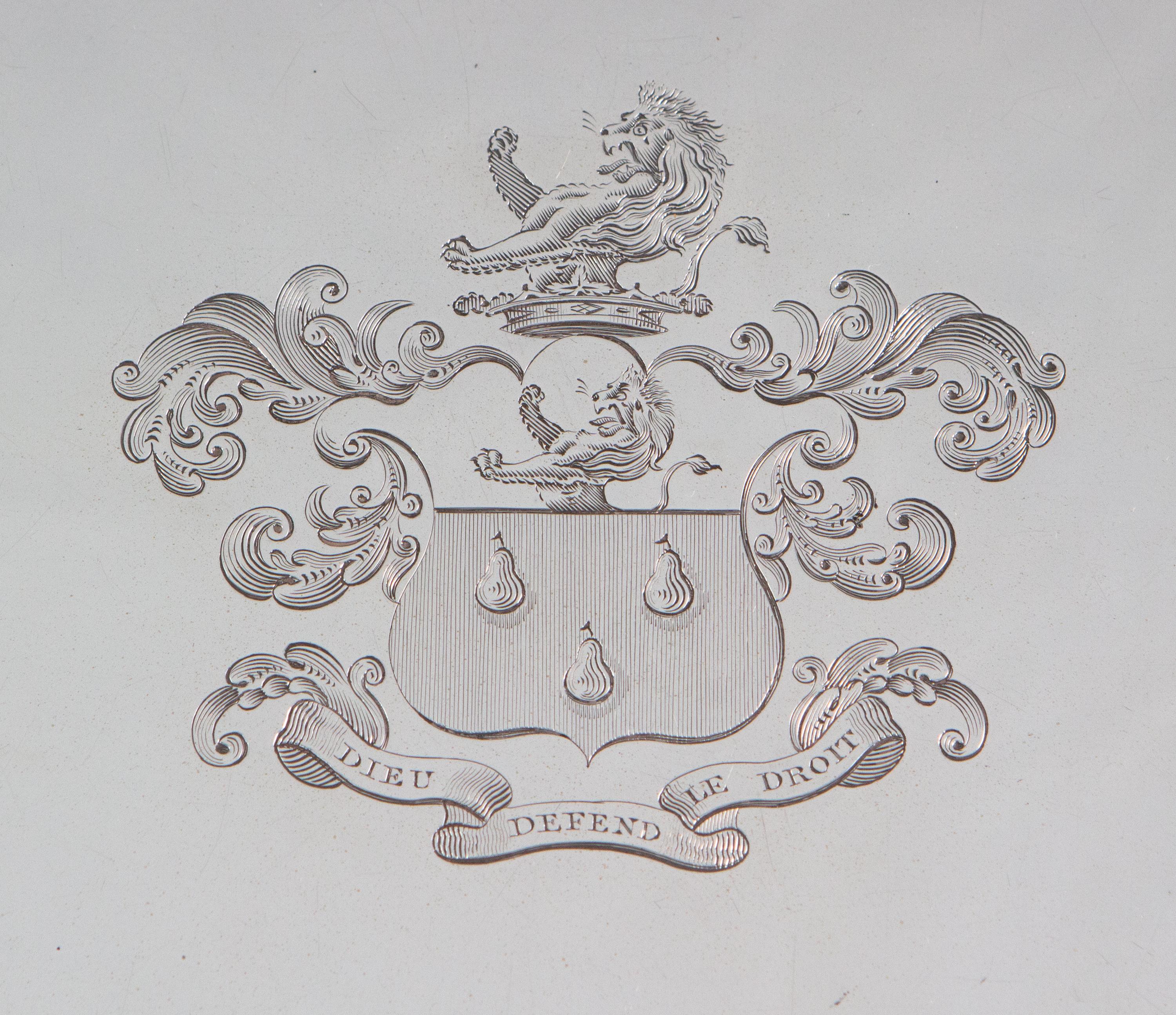 Sterling Silver Georgian Irish Silver Tray, James le Bas, Dublin, 1825