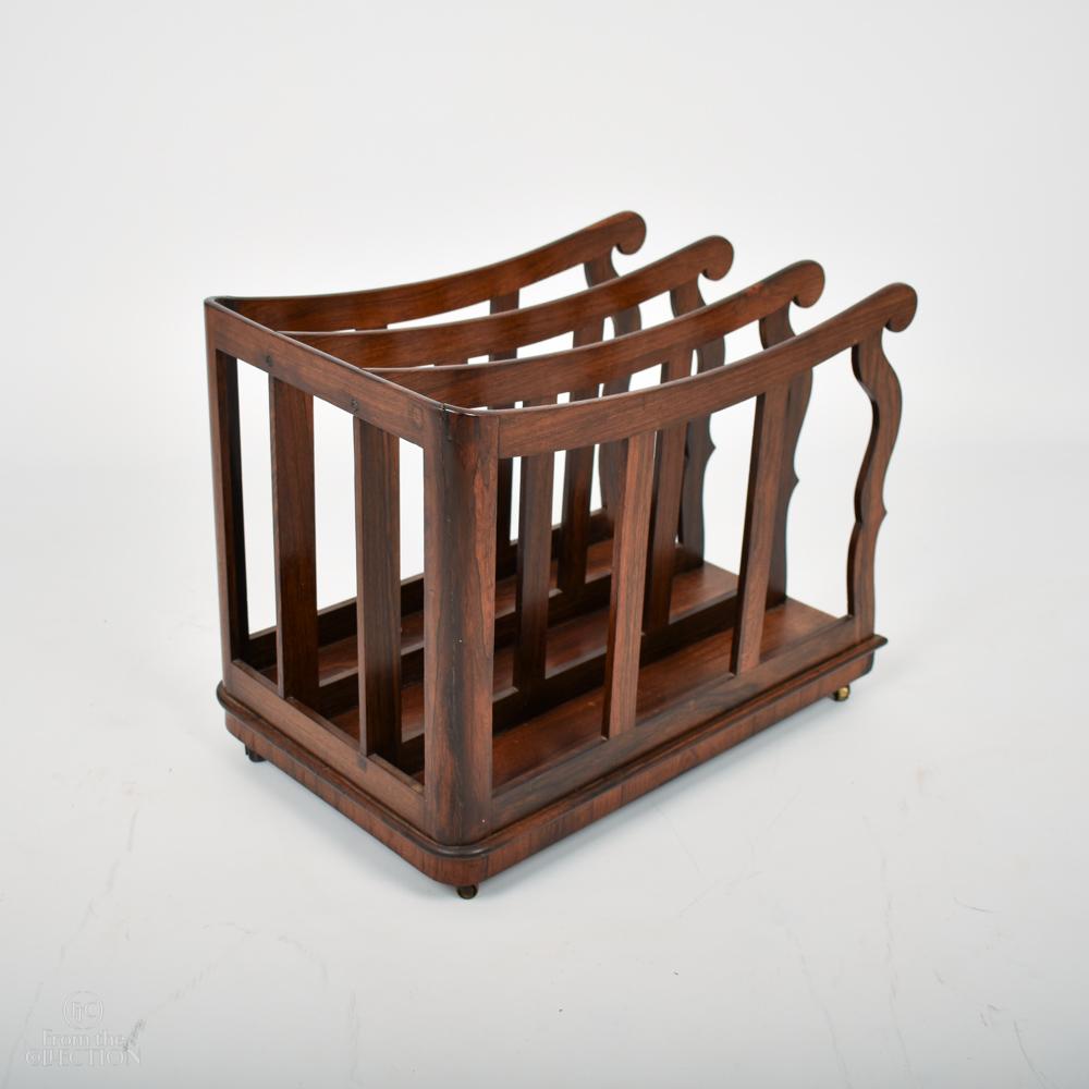 Georgian Mahogany Paper Rack circa, 1800 In Good Condition For Sale In Lincoln, GB