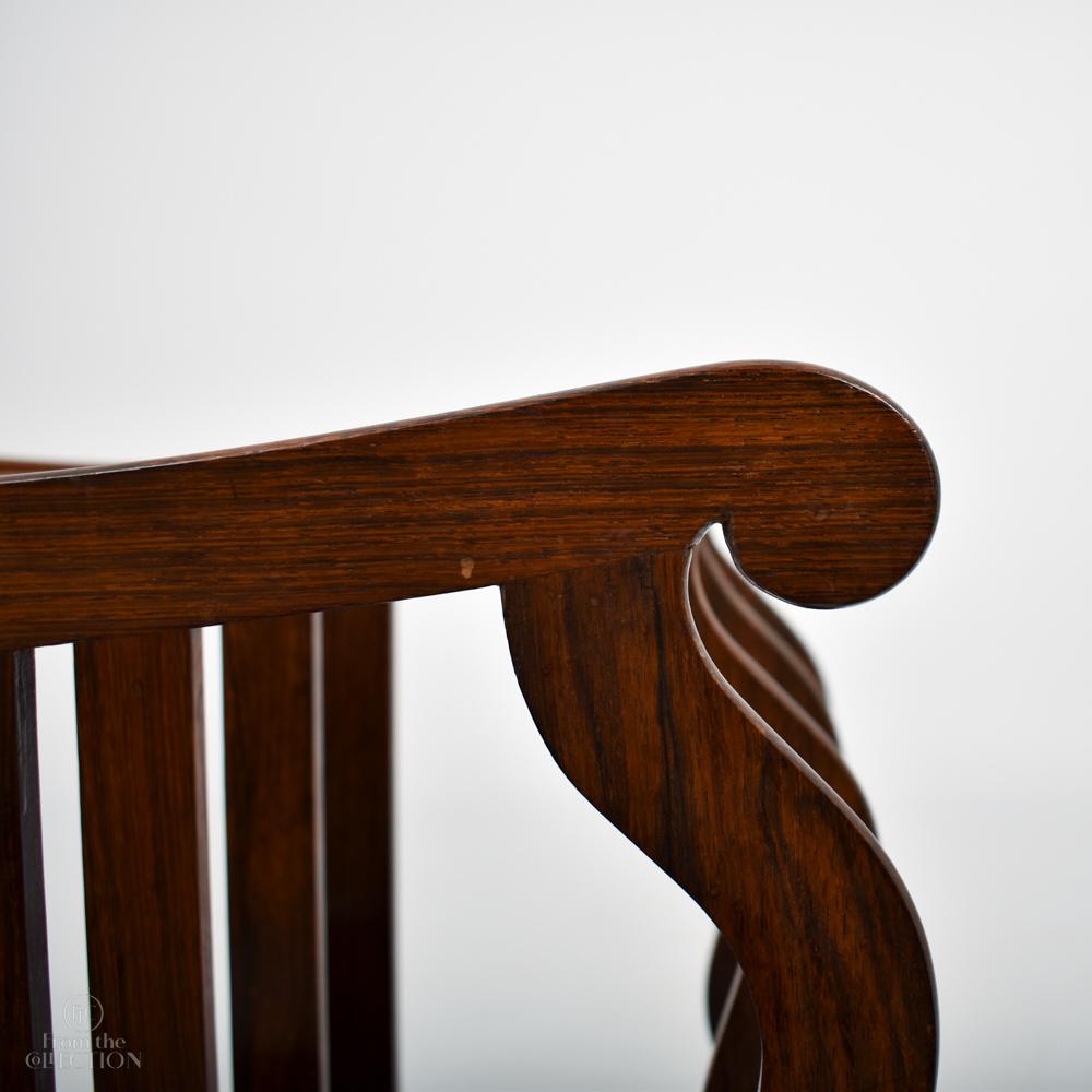 Georgian Mahogany Paper Rack circa, 1800 For Sale 2