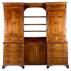 A Georgian Oak Estate or Housekeepers Cupboard