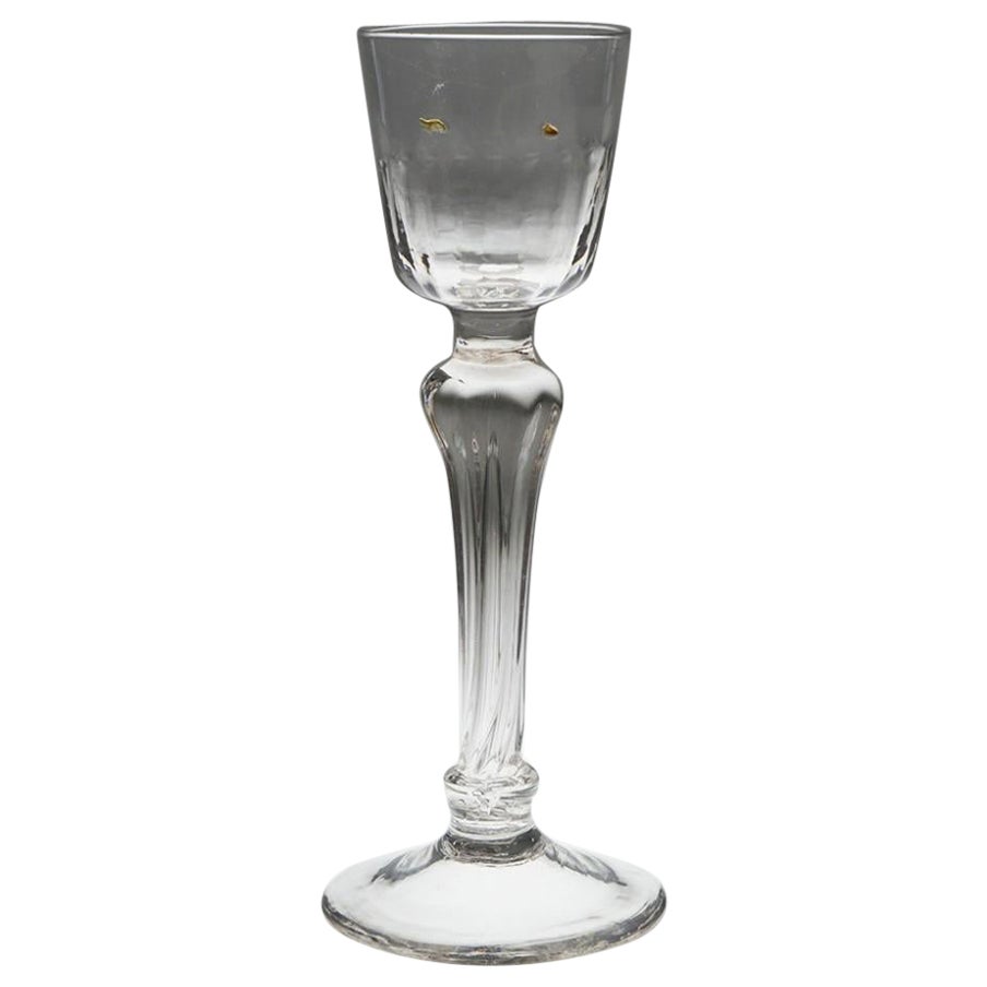A Georgian Pedestal Stem Cordial Glass, c1760
