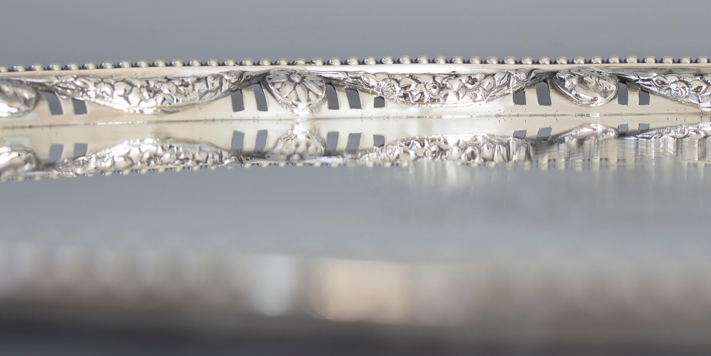 Georgian Silver Tray, London, 1816 by Joseph Angell 9