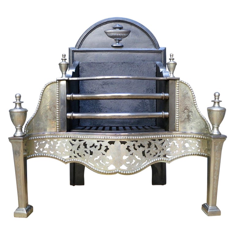 Style German Silver Fire Grate at 1stDibs