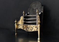 Georgian Style Brass Firegrate