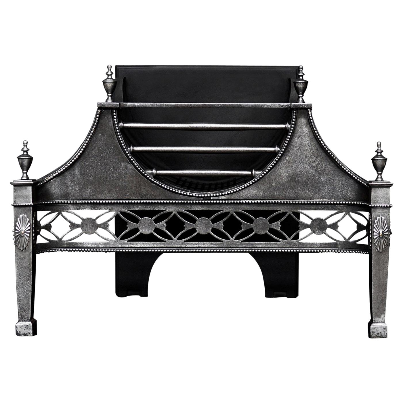 Georgian Style Cast Iron Firegrate For Sale