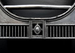 Plaque de cheminée en fonte polie de style géorgien