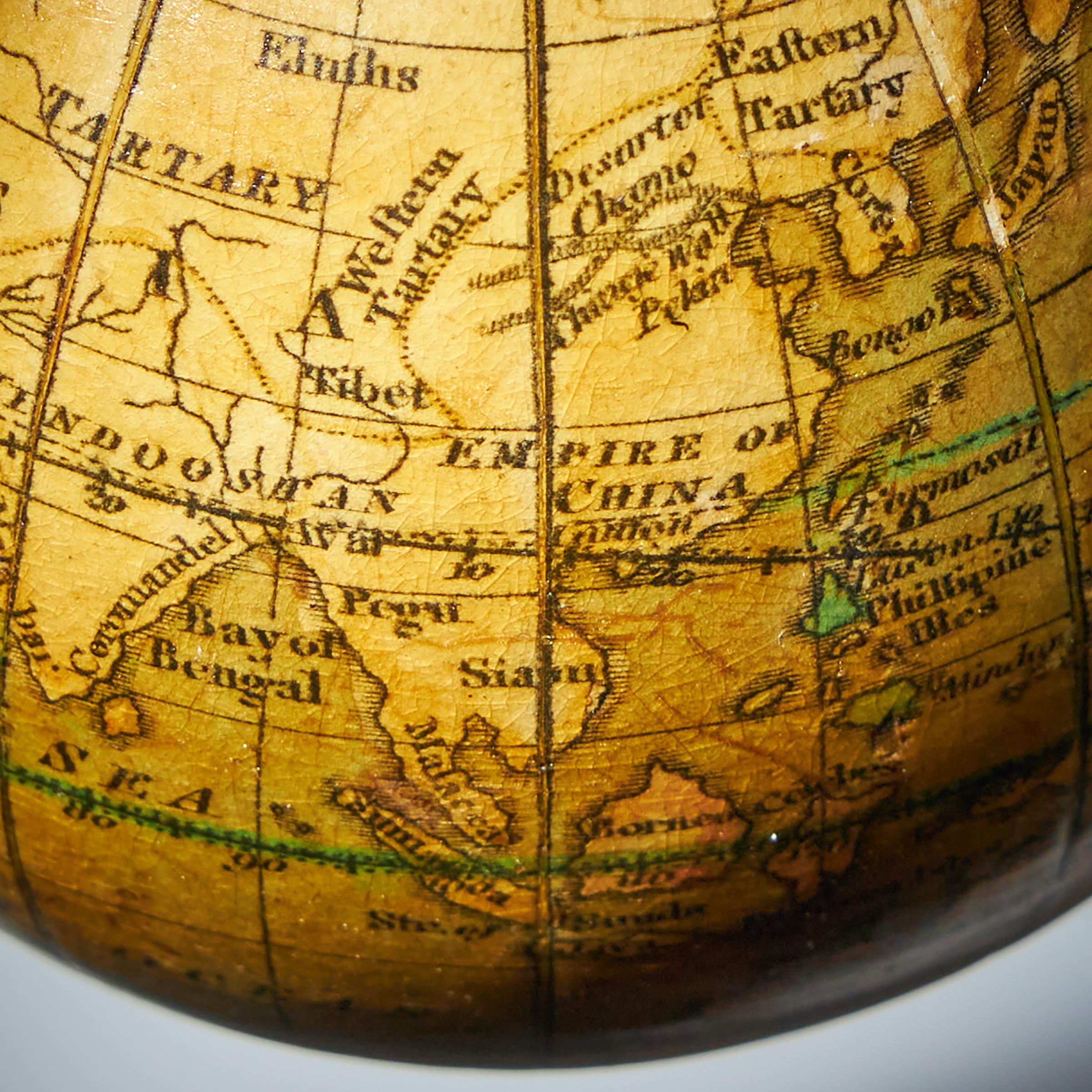 Georgian Terrestrial Pocket Globe by T. Harris and Son, London, 1813 For Sale 3