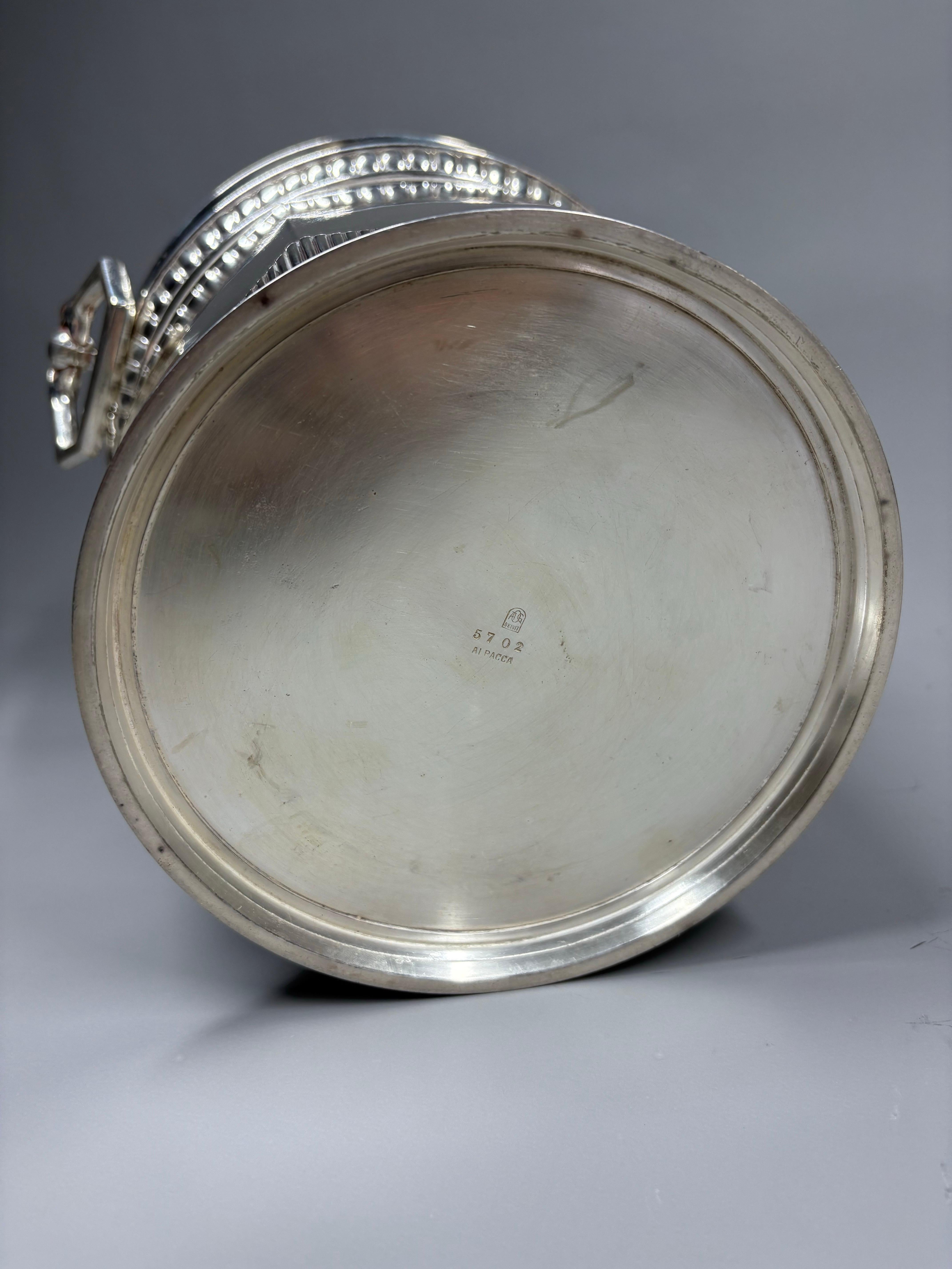 A German Art Nouveau silver plate champagne / wine cooler by Orivit, circa 1905 For Sale 6