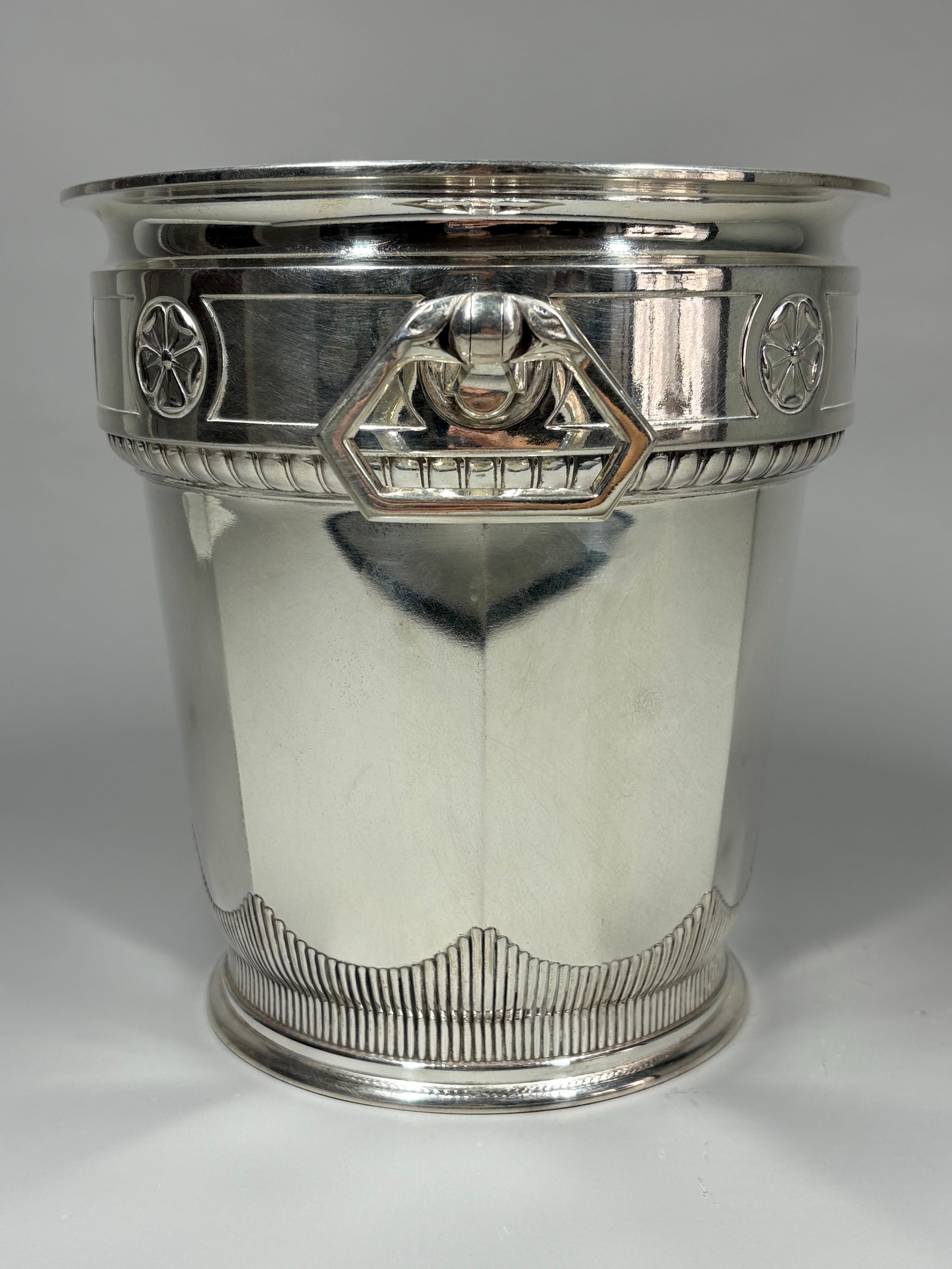 A German Art Nouveau silver plate champagne / wine cooler by Orivit, circa 1905 For Sale 3