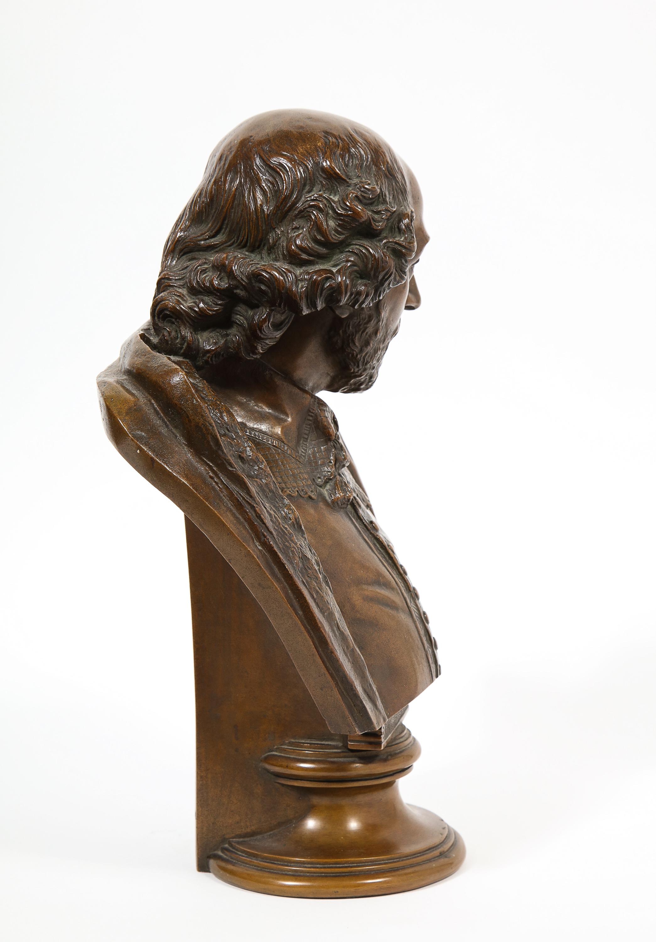 German Bronze Bust of William Shakespeare by Aktien-Gesellschaft Gladenbeck 6