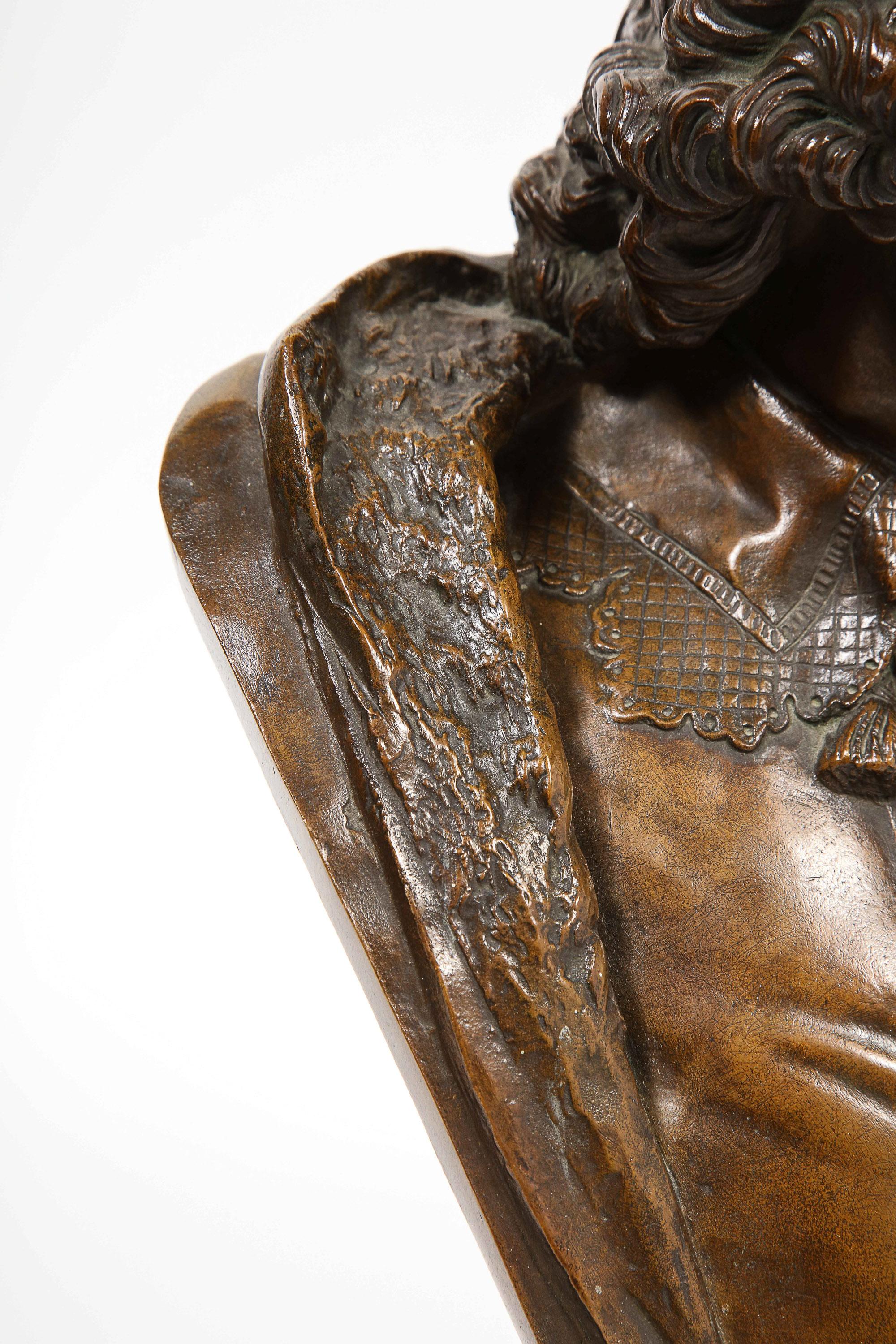 German Bronze Bust of William Shakespeare by Aktien-Gesellschaft Gladenbeck 9