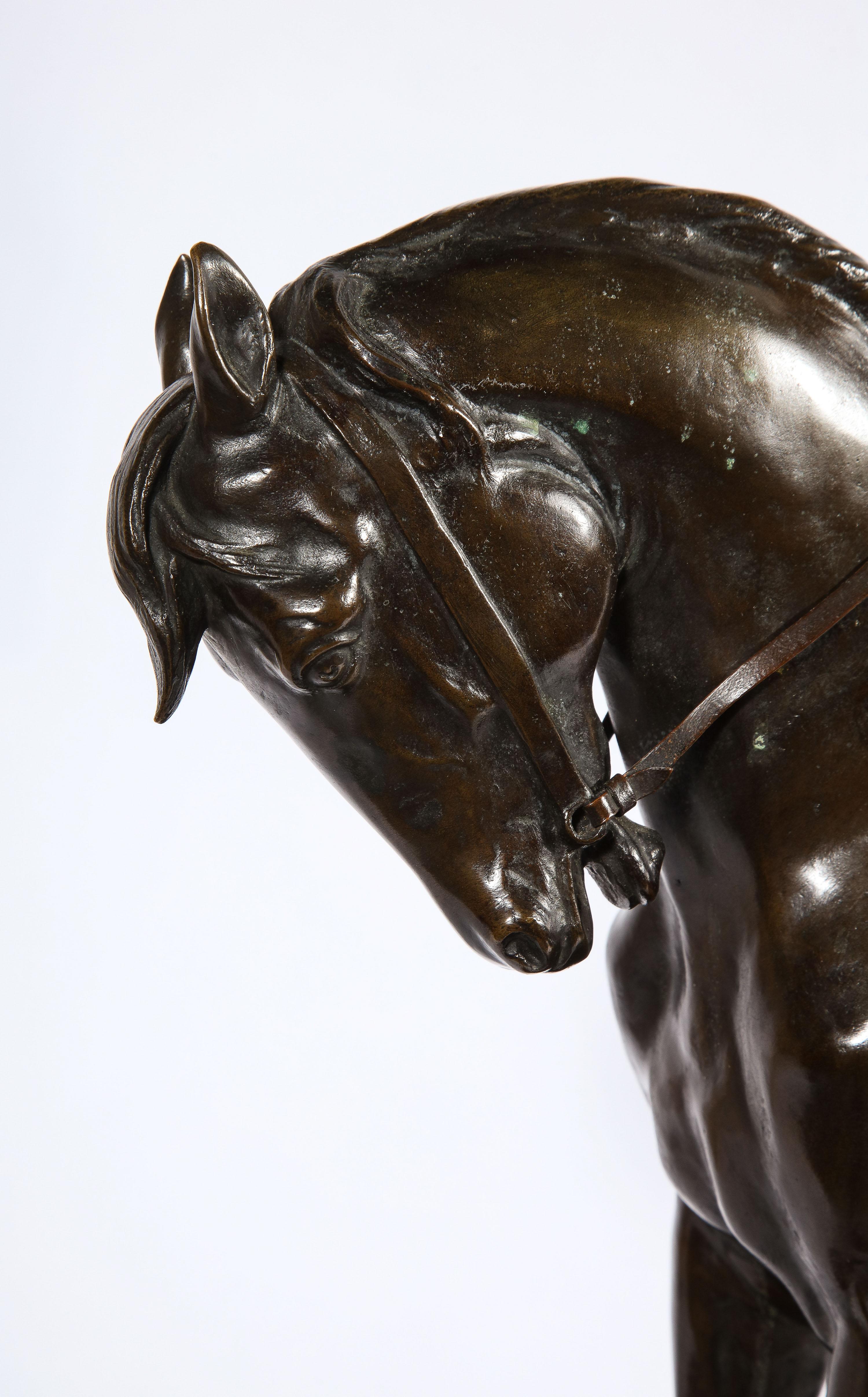 German Bronze Sculpture of Alexander the Great on a Horse by Schmidt-Felling 6