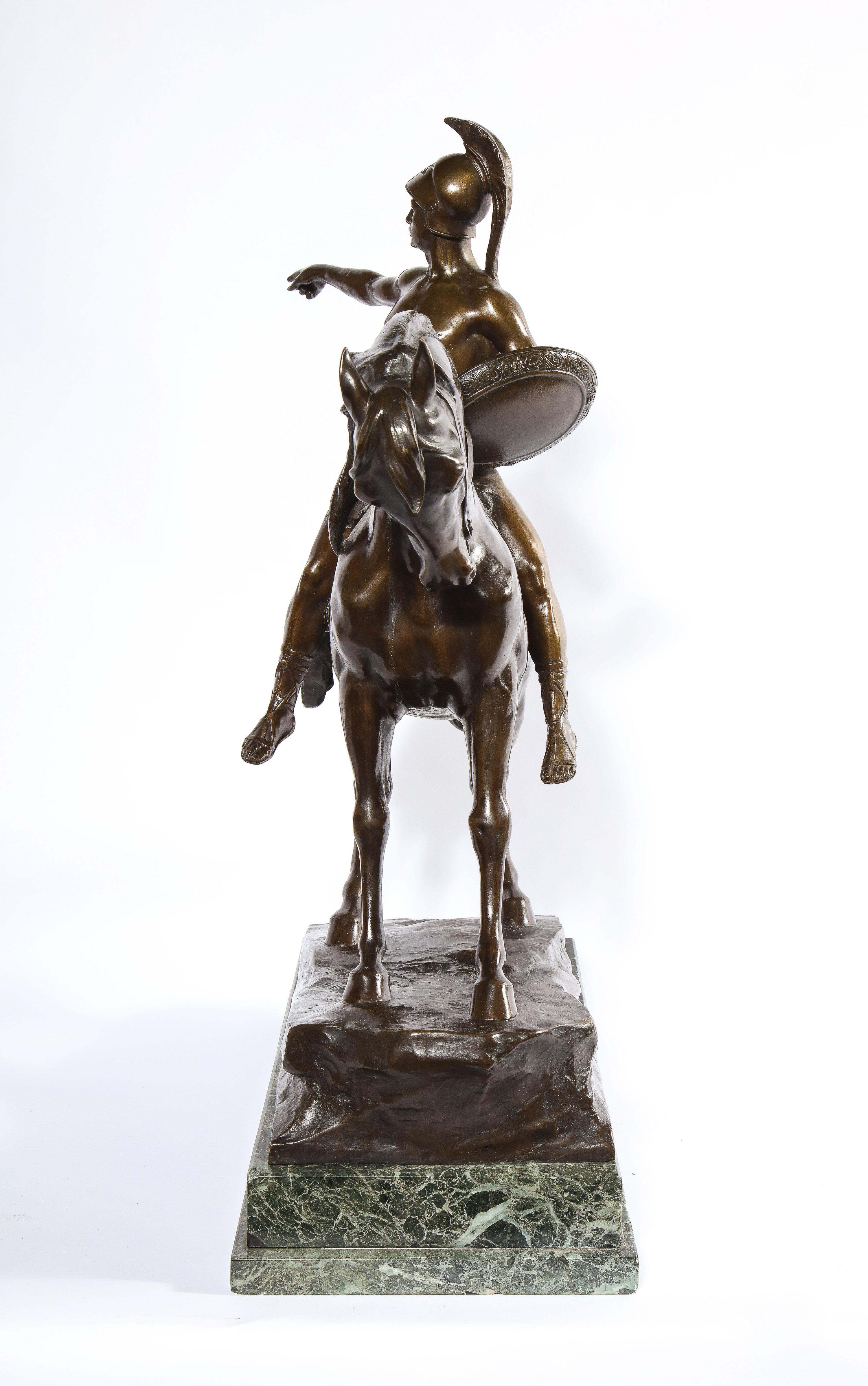 German Bronze Sculpture of Alexander the Great on a Horse by Schmidt-Felling 4