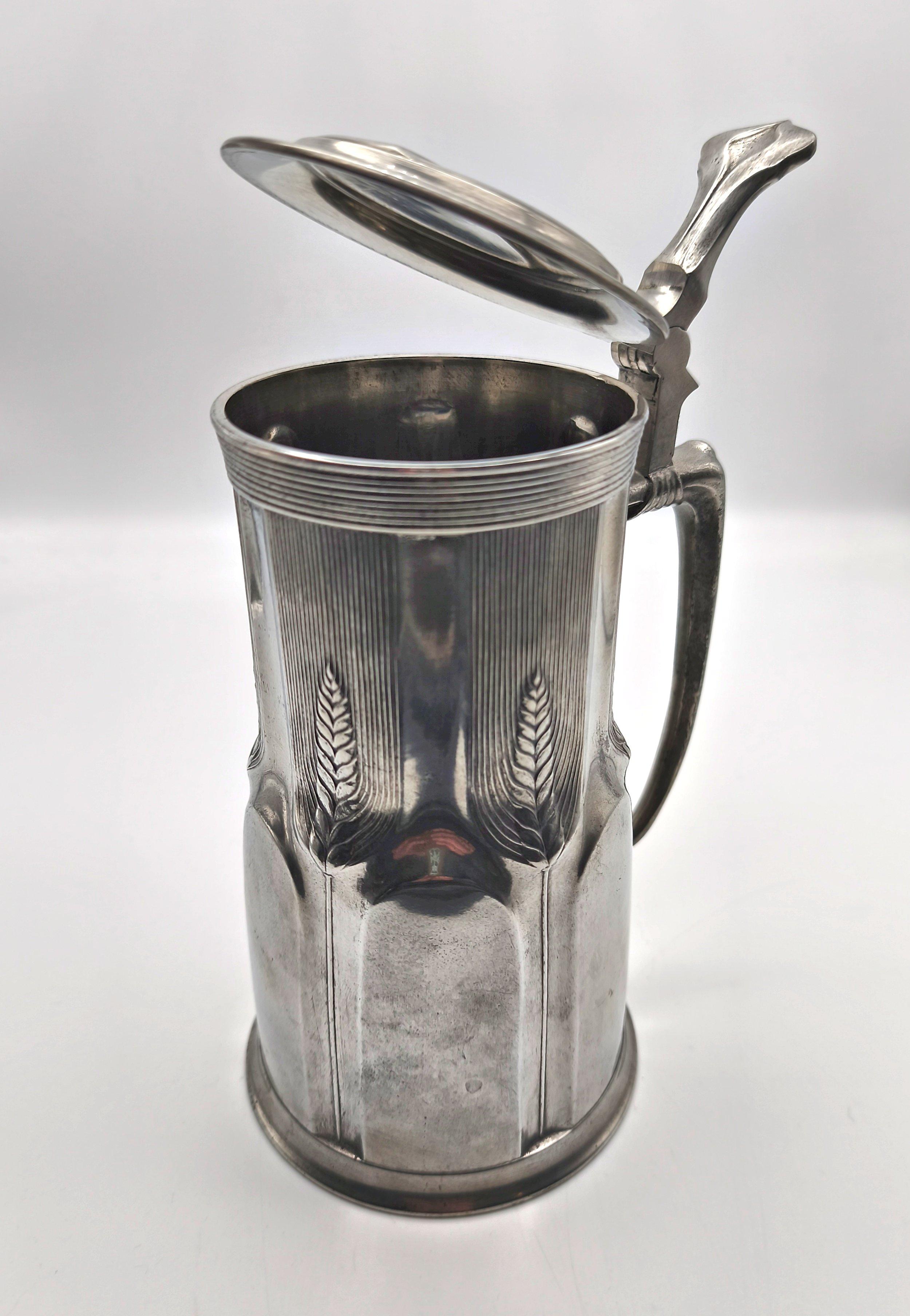 Inizio XX secolo Un boccale da birra tedesco Jugendstil di Reinemann & Lichtinger, Monaco di Baviera, 1905 ca. in vendita
