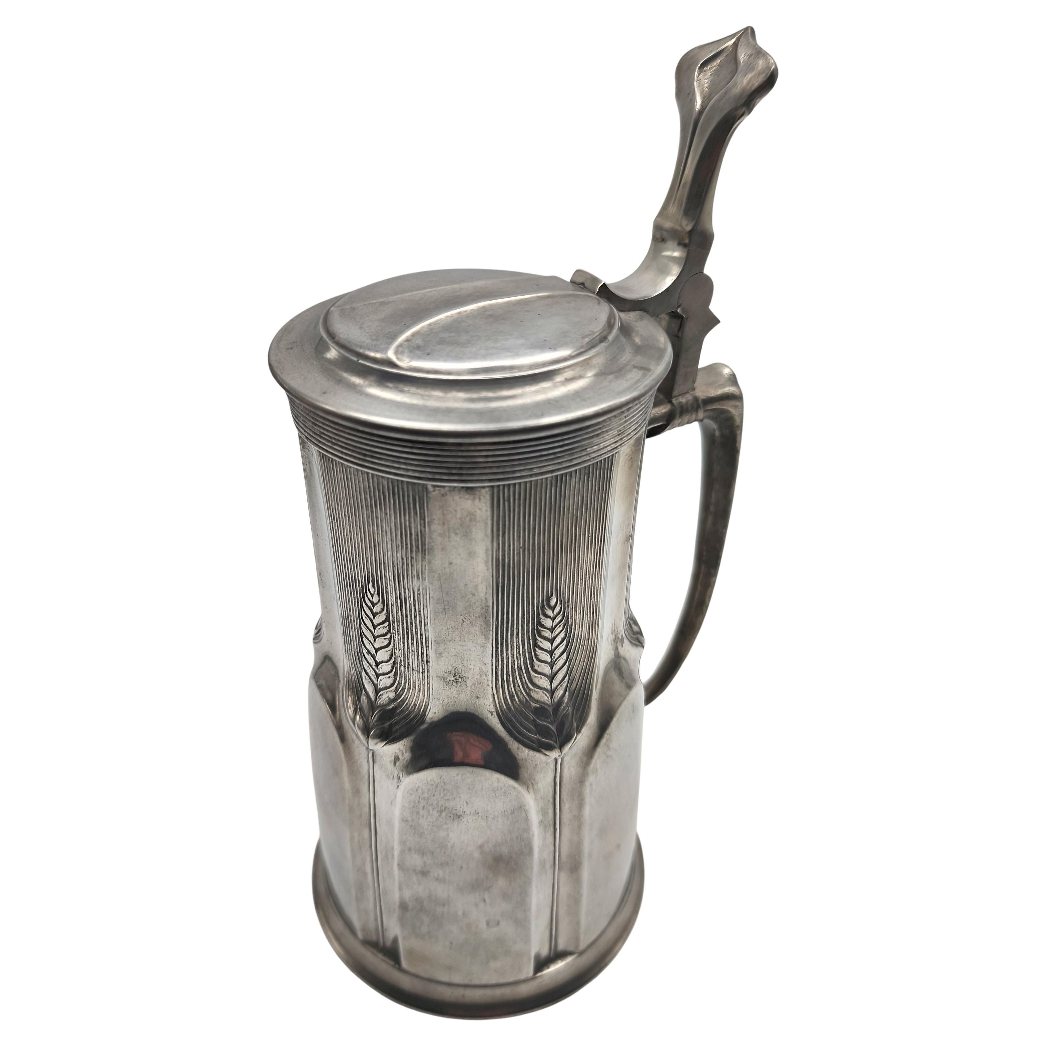 Un boccale da birra tedesco Jugendstil di Reinemann & Lichtinger, Monaco di Baviera, 1905 ca. in vendita
