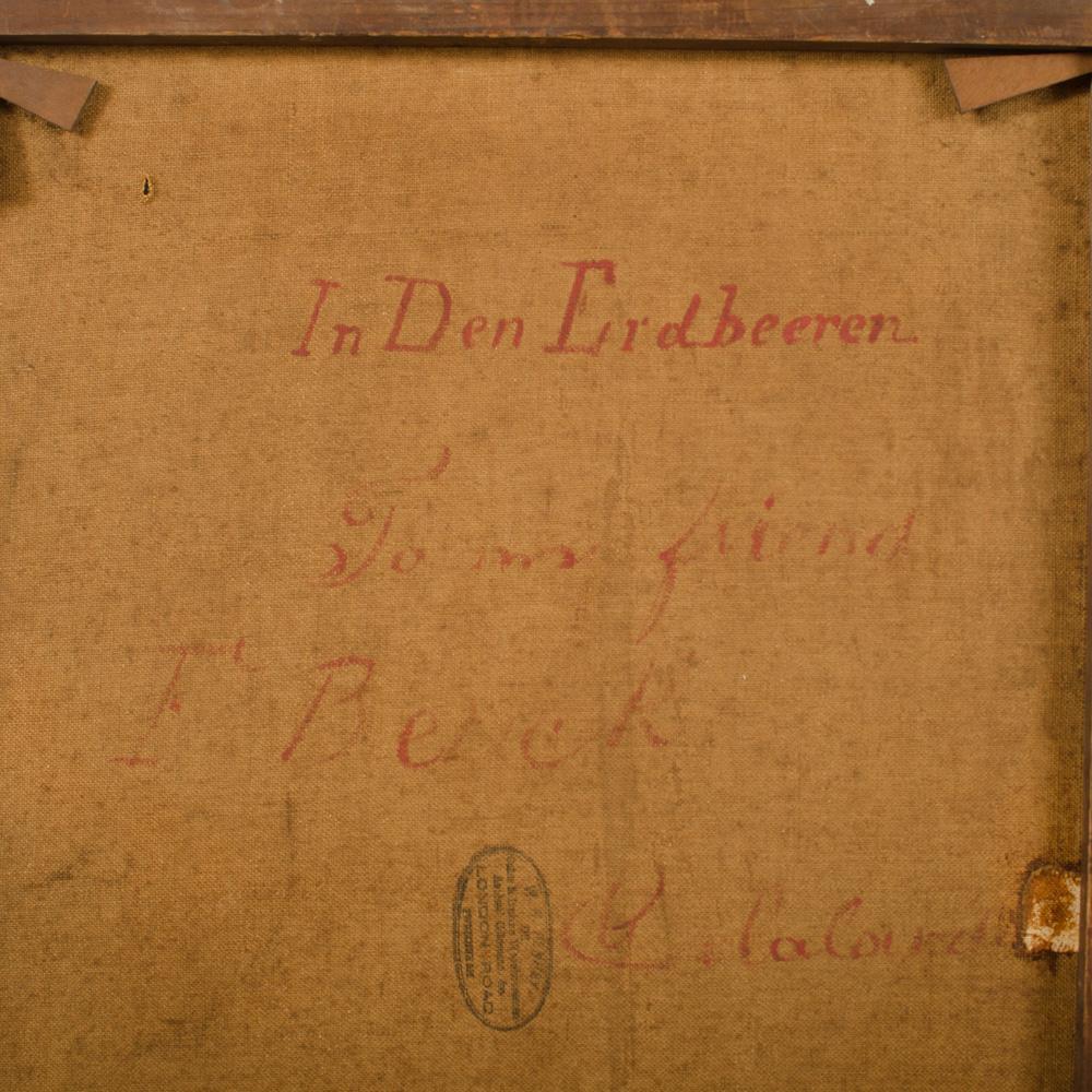 Ein Ölgemälde der Deutschen Schule mit einer ländlichen Erdbeerernte, 19. im Angebot 6