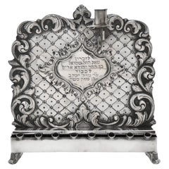 A German Silver Hanukkah Lamp, Circa 1830