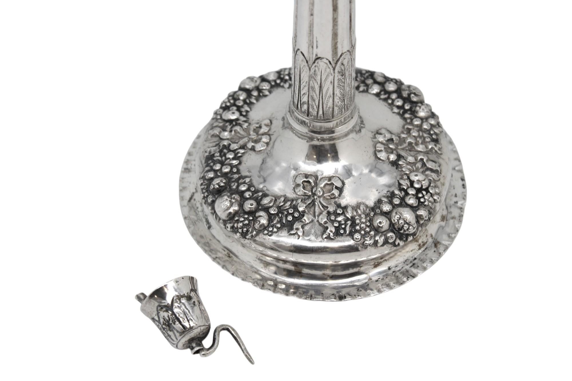 A German Silver Hanukkah Lamp, Circa 1900 For Sale 2