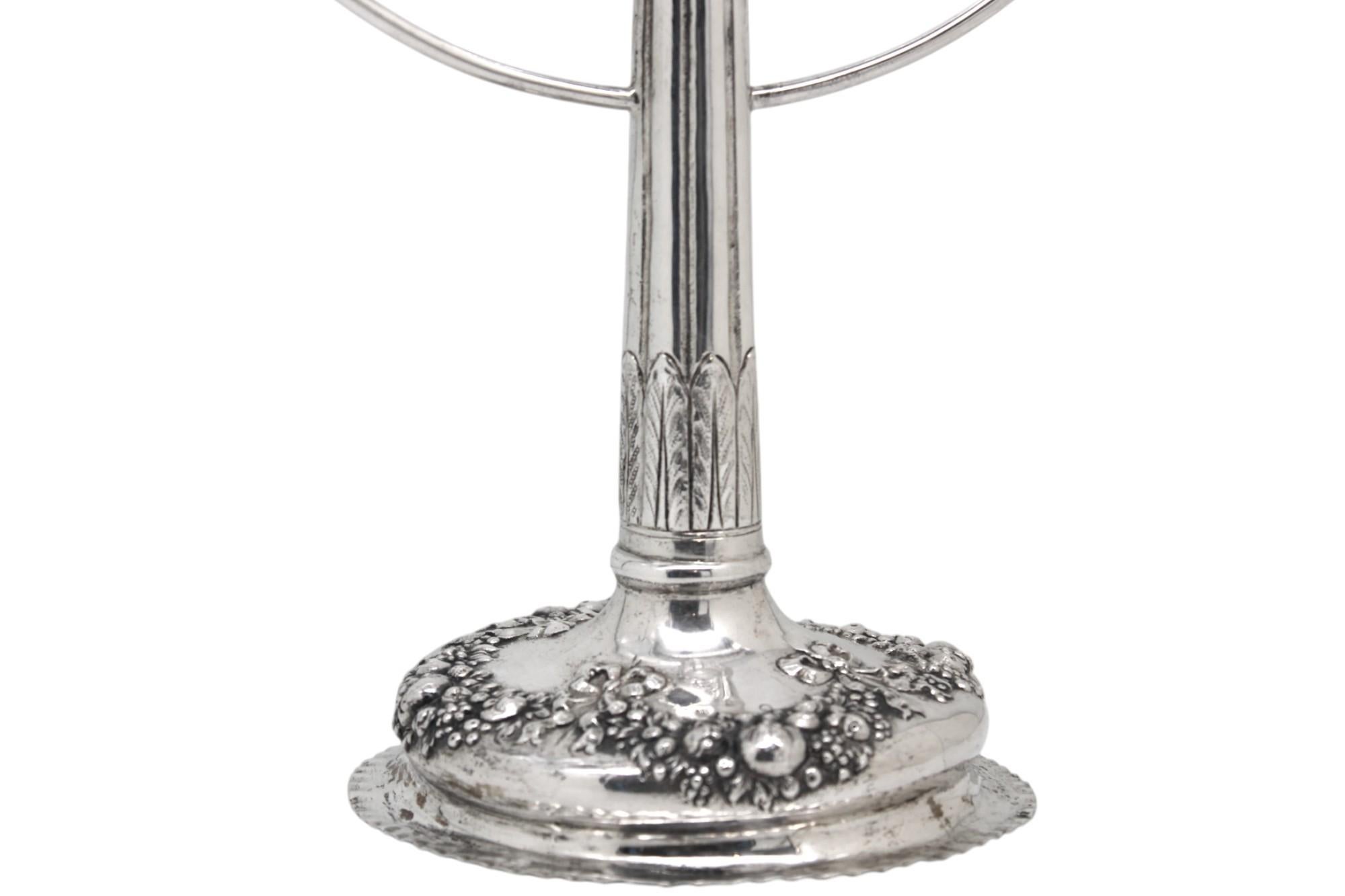 A German Silver Hanukkah Lamp, Circa 1900 For Sale 3