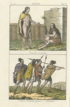 A Germanic Family and Germanic Travelers, Herdsmen and Hunters, 1842