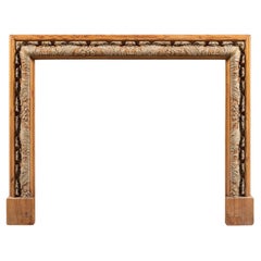 A Gesso and Pine Late Nineteenth Century Chimneypiece