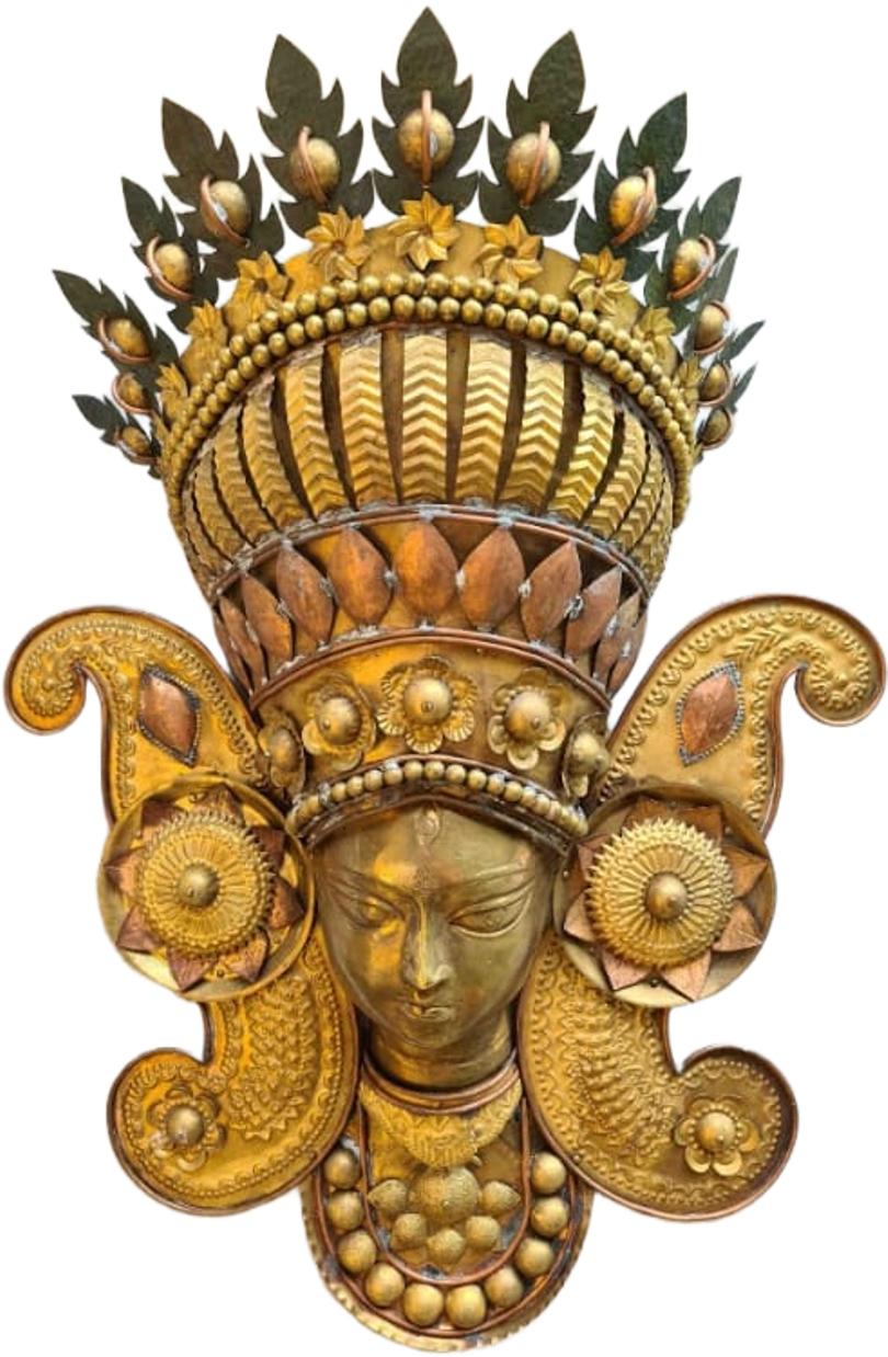 Ohne Titel, figurativ, Bronzeguss- und Messinggravur, indischer Künstler, „In Stock“