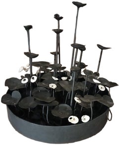 Sin Título, Escultura, Hierro Galvanizado y Caracolas de Artista Indio "En Stock"