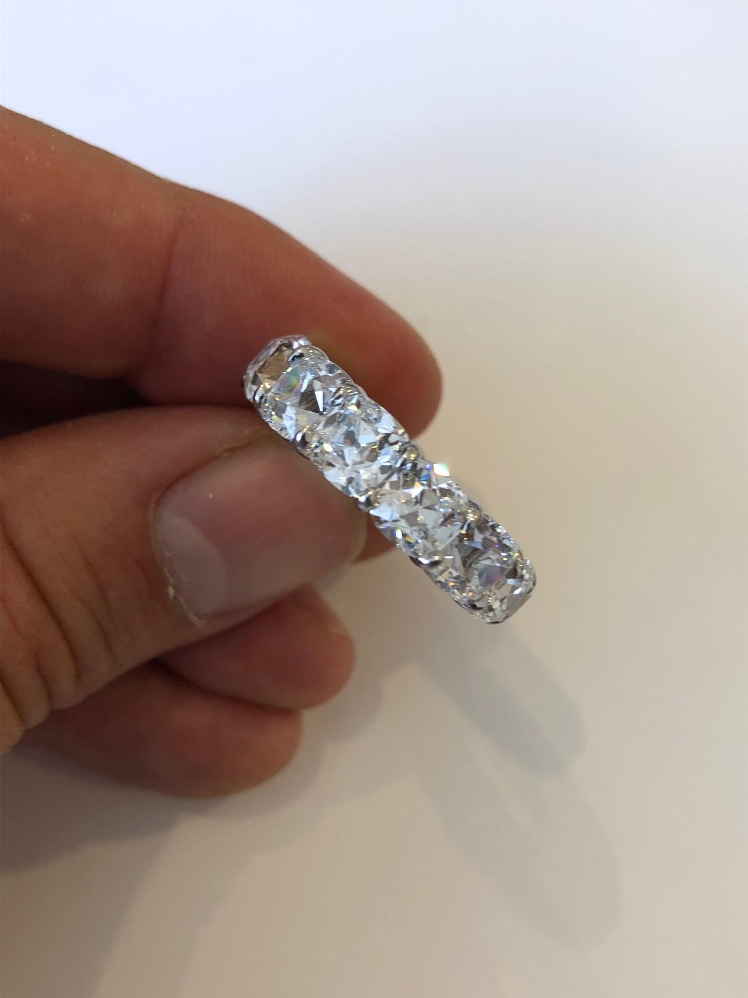 gia certified diamond eternity ring