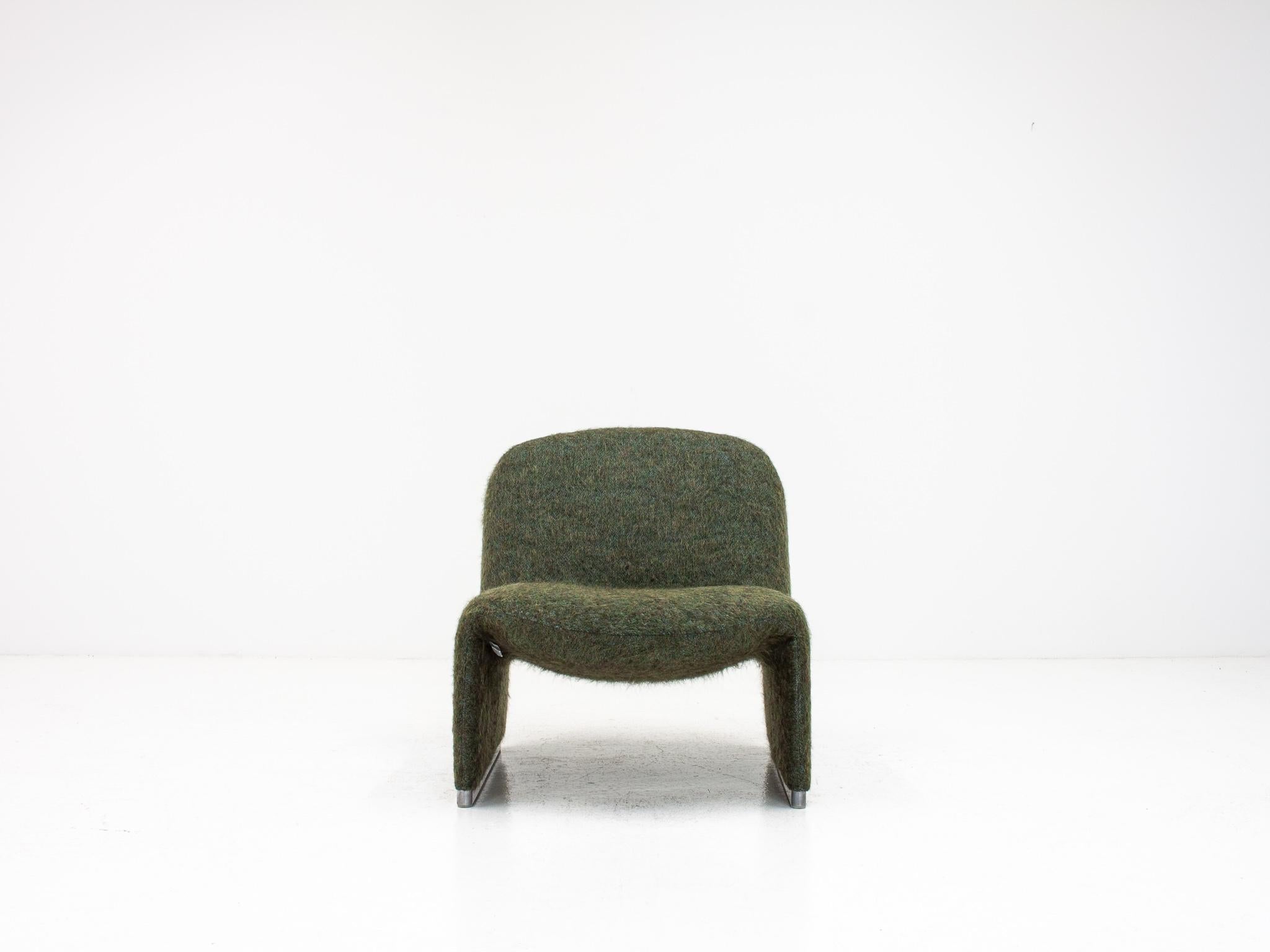Dutch A Giancarlo Piretti “Alky” Chair In Fluffy Pierre Frey, Artifort *Customizable*