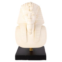 A. Giannelli Signed Alabaster Bust of Egyptian Pharaoh