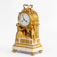 Gilt Bronze and Ormolu Mantle Clock by Samuel Marti