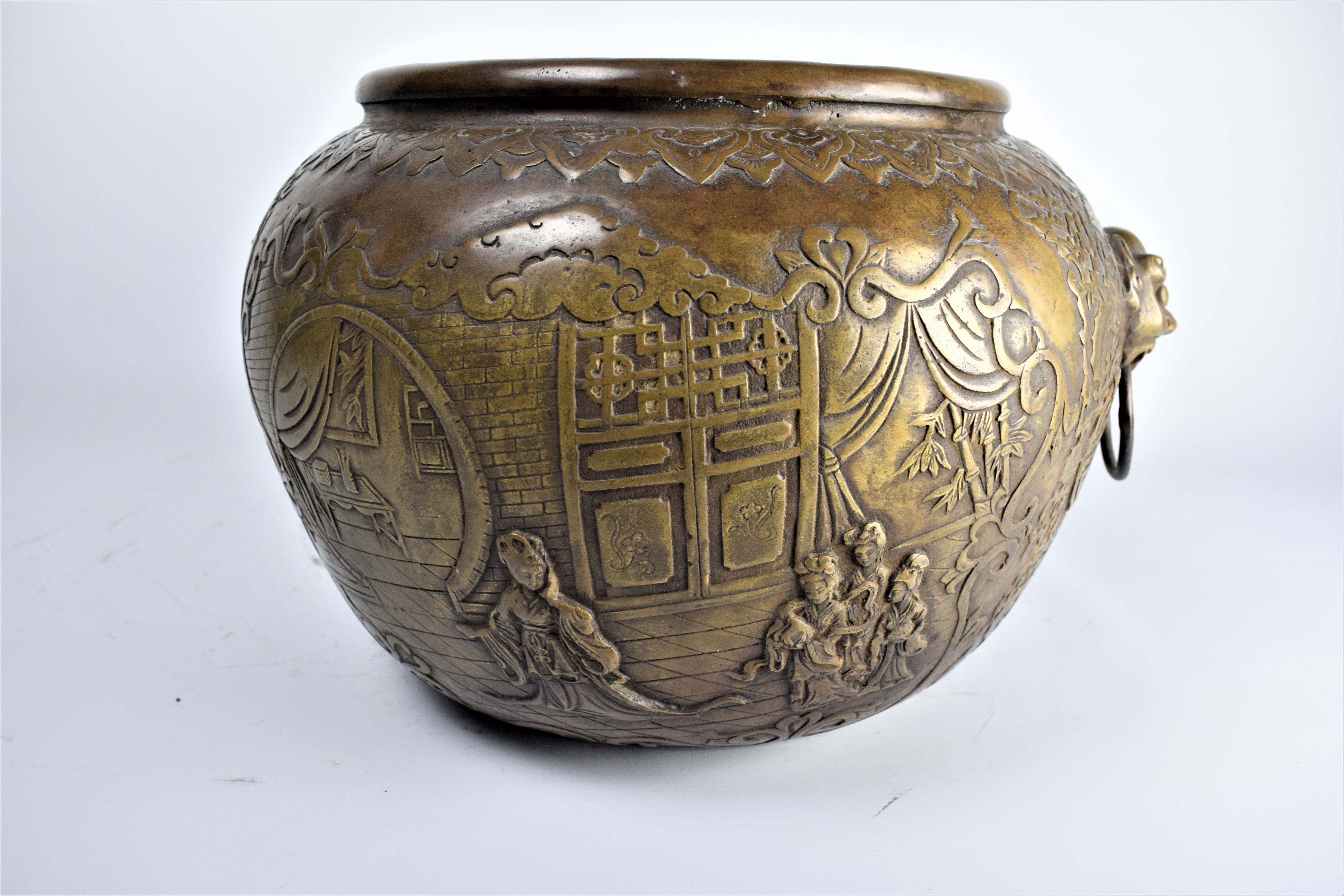 Chinois Bol en bronze doré, Dynastie Qing, Période Qianlong  en vente