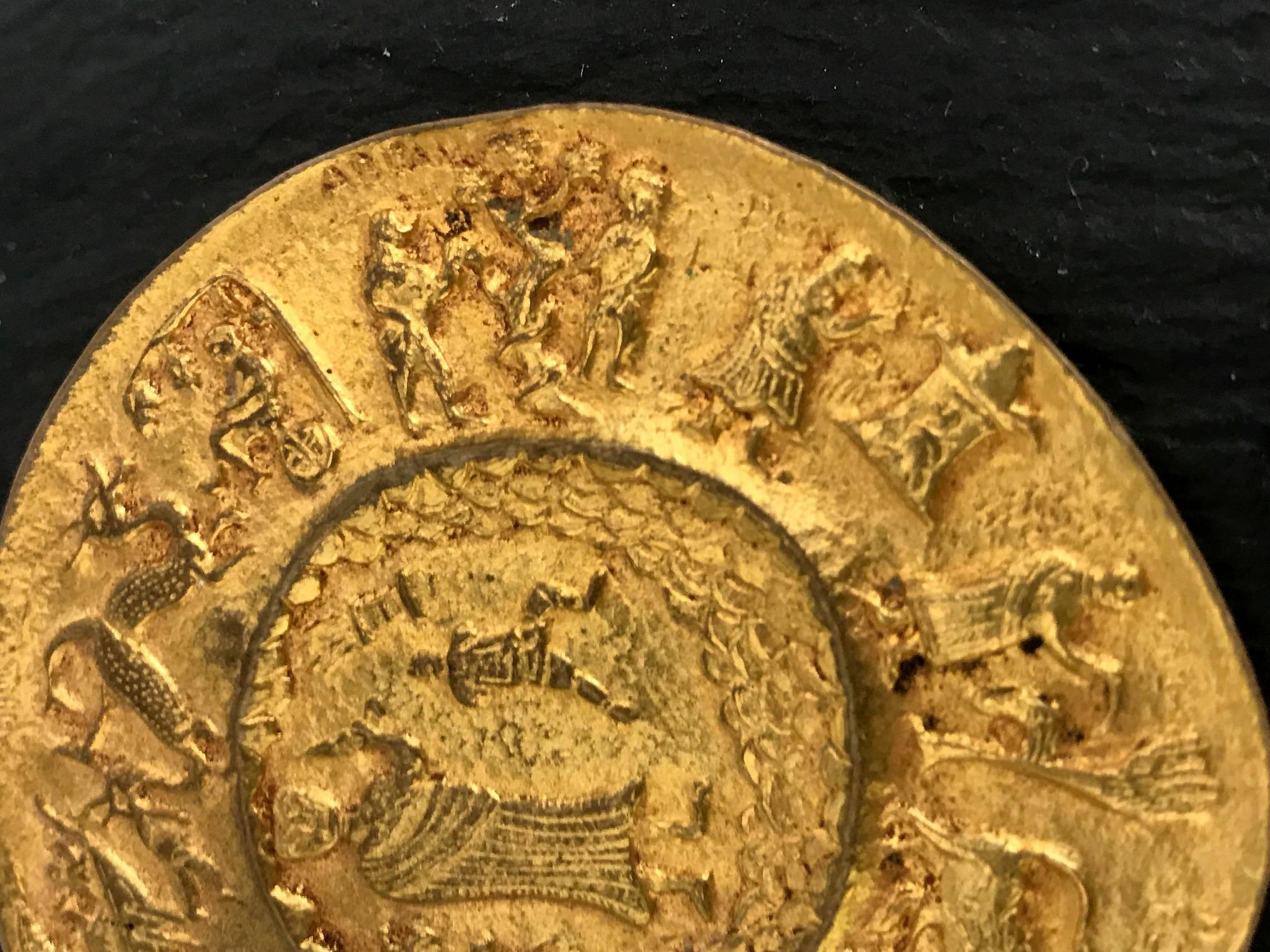 Brosche aus vergoldeter Bronze von Line Vautrin im Zustand „Gut“ im Angebot in Atlanta, GA