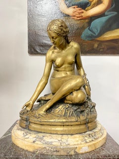 A Gilt Bronze Figure Of A Water Nymph, France, 19th Century