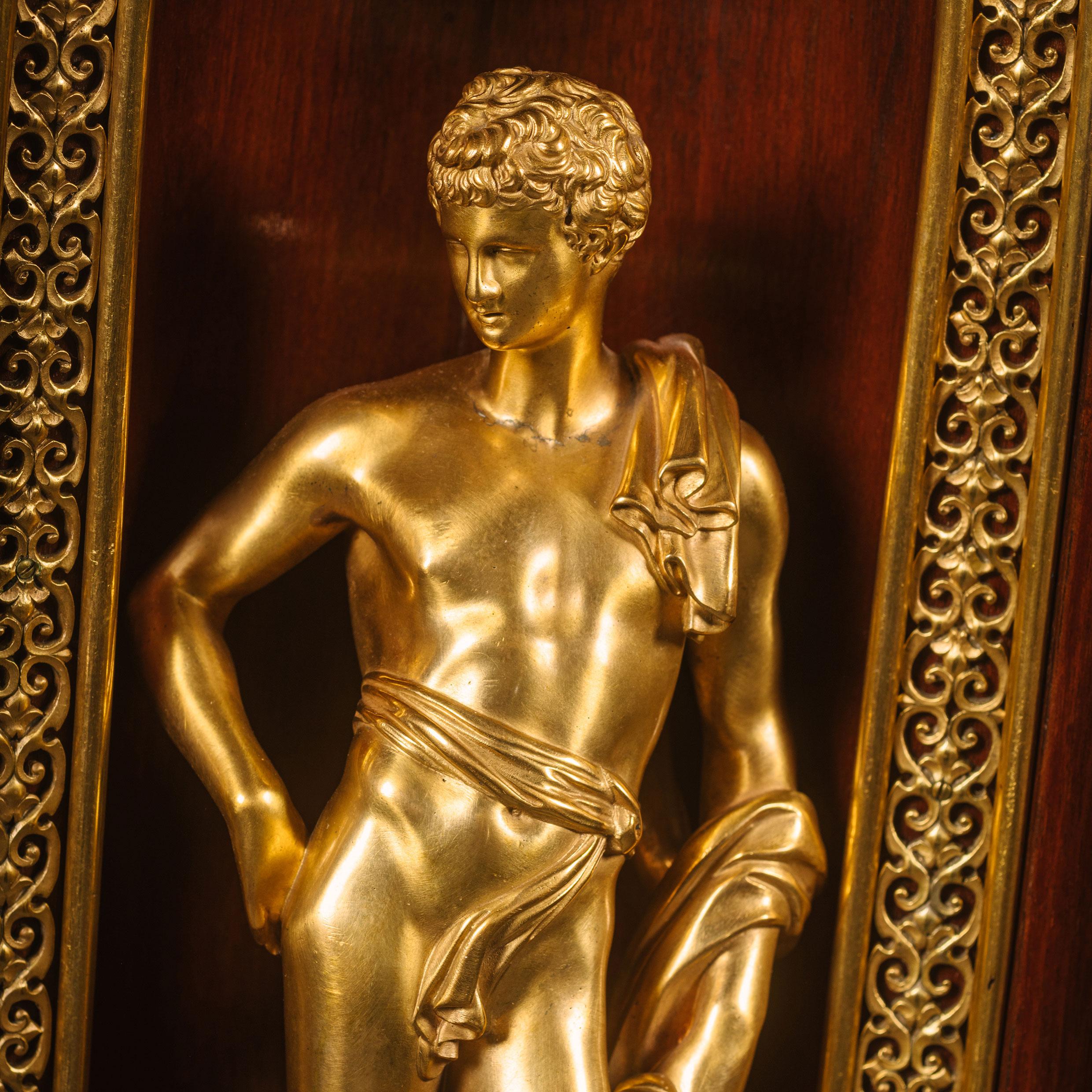 Vergoldete Anrichte aus Bronze von Edouard Lievre und Paul Sormani (Goldbronze) im Angebot