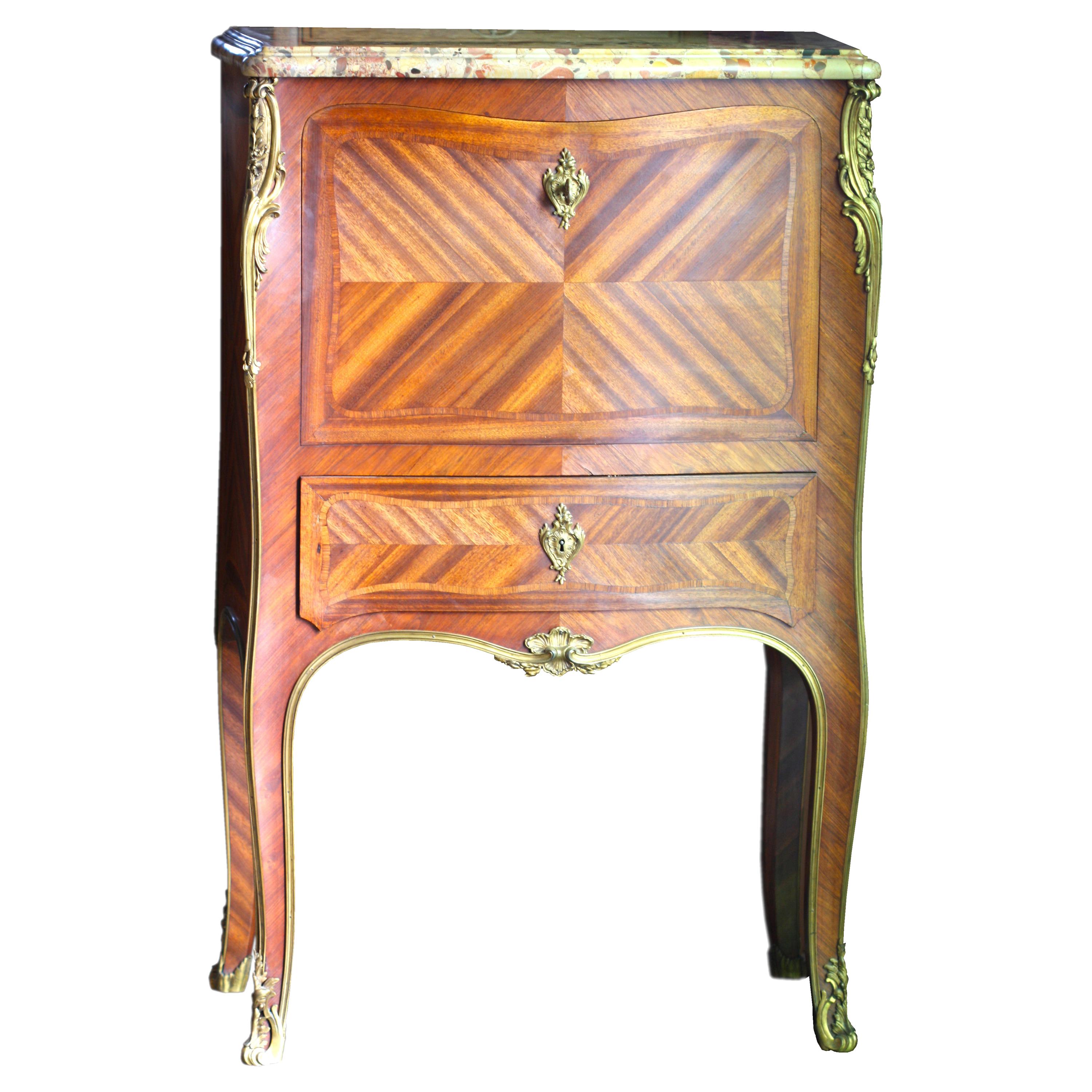 Gilt-Bronze Mounted Secretaire Attributed to François Linke Paris, circa 1890 For Sale