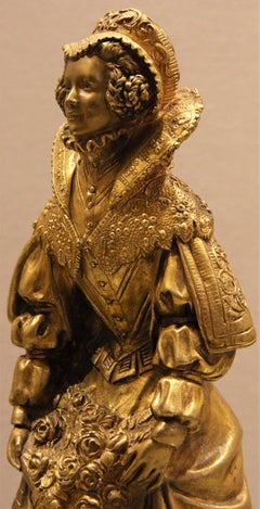 Gilt Bronze Sculpture Signed Marquet, French