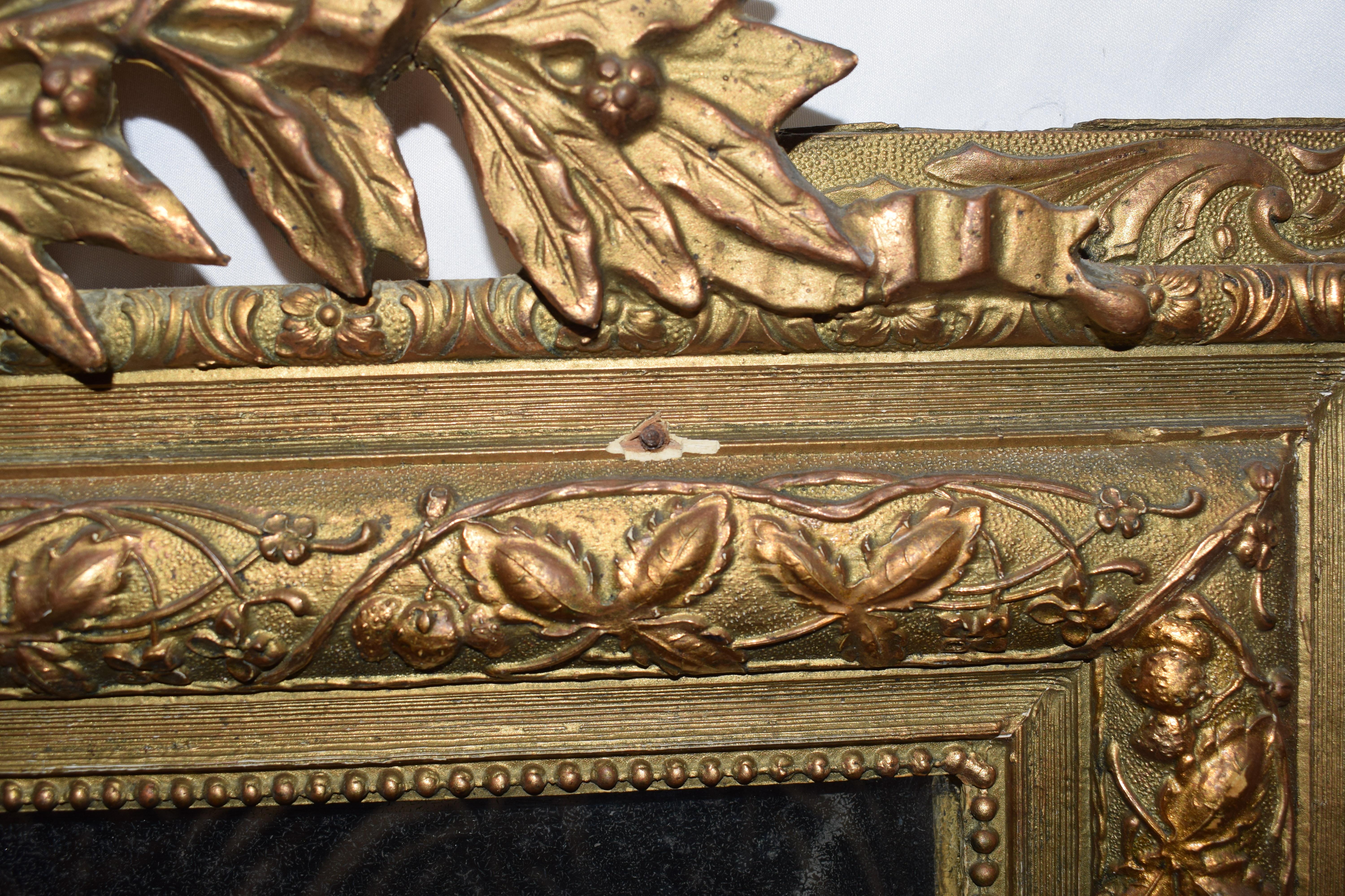 Gilt-Gold 18th Century Louis XVI Wall Mirror 7