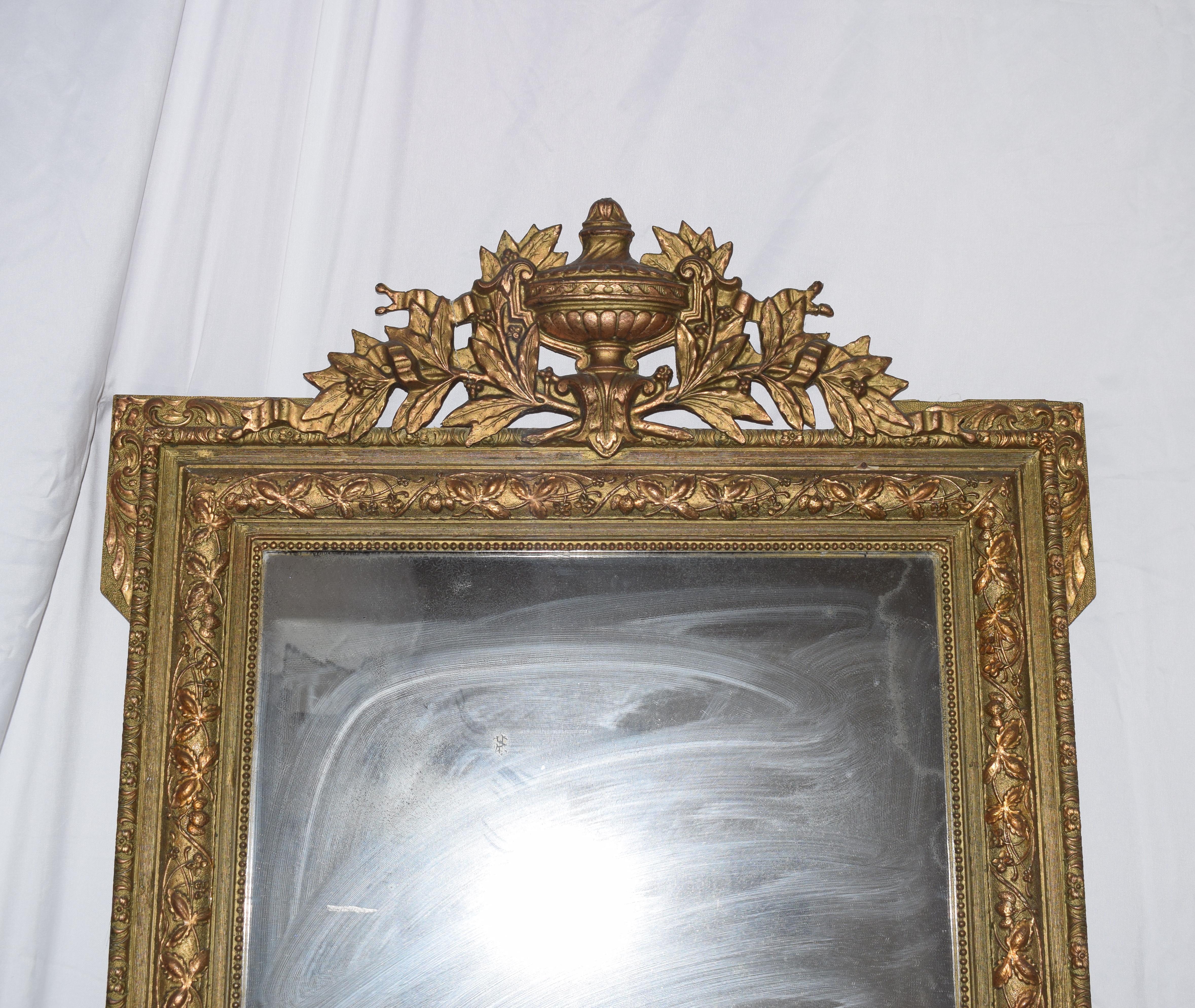 Gilt-Gold 18th Century Louis XVI Wall Mirror 2