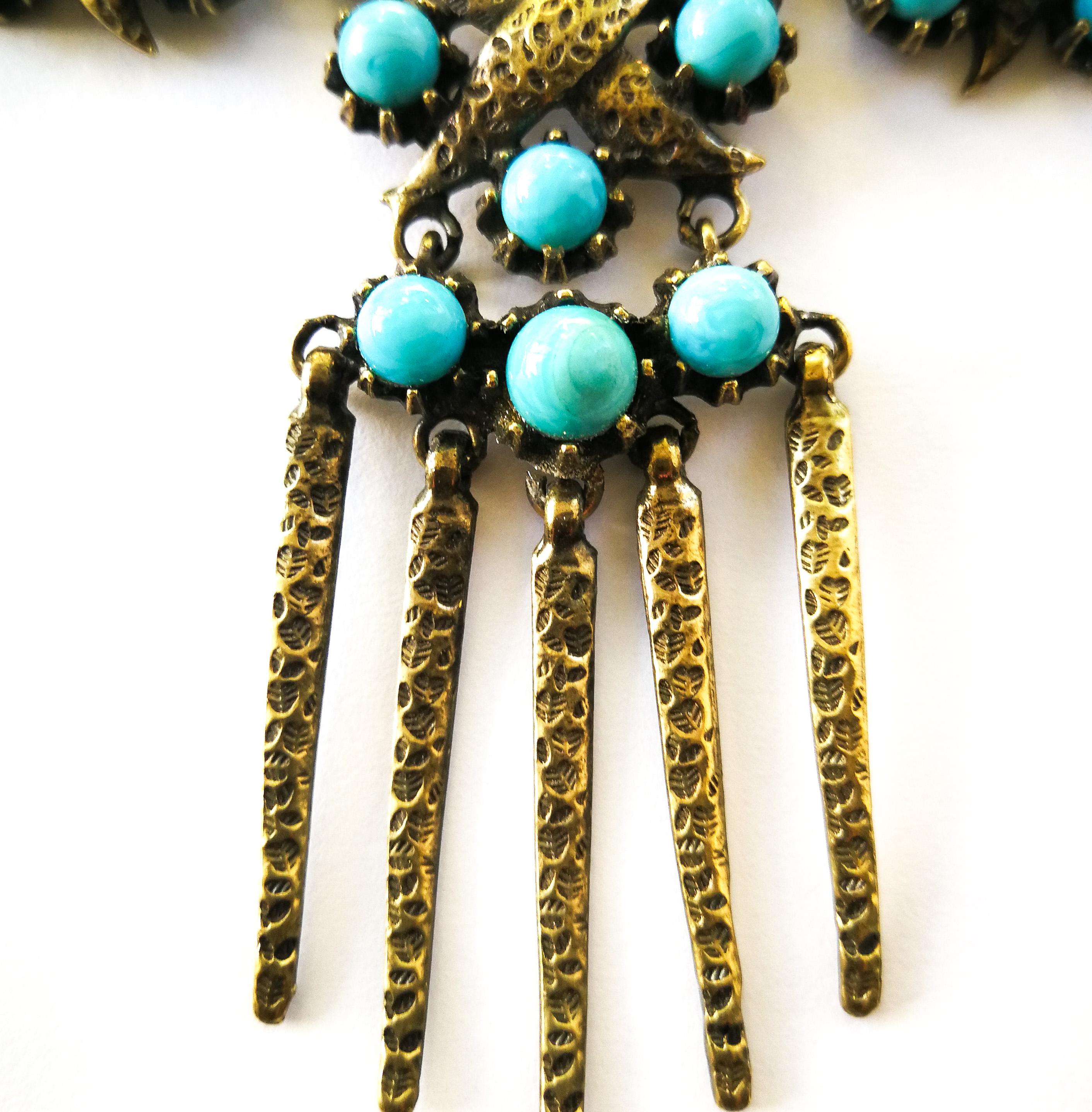 dior turquoise necklace