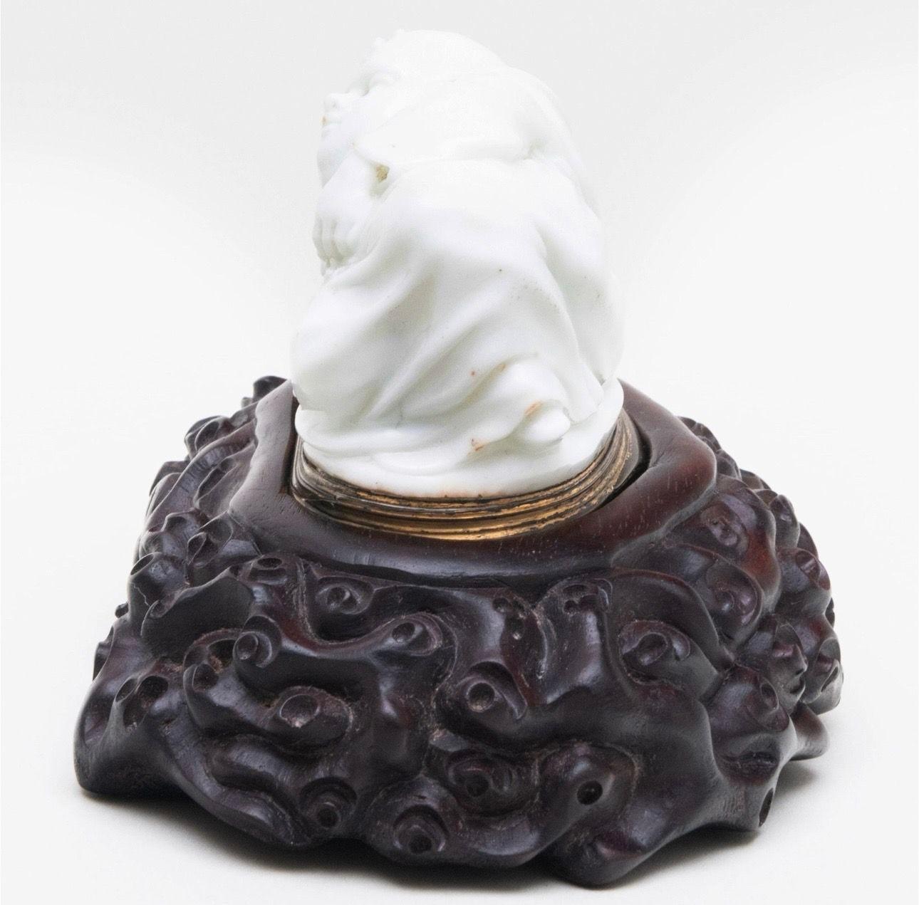 Metal A GILT-METAL MOUNTED SNUFF BOX Circa 1750, probably Mennecy For Sale