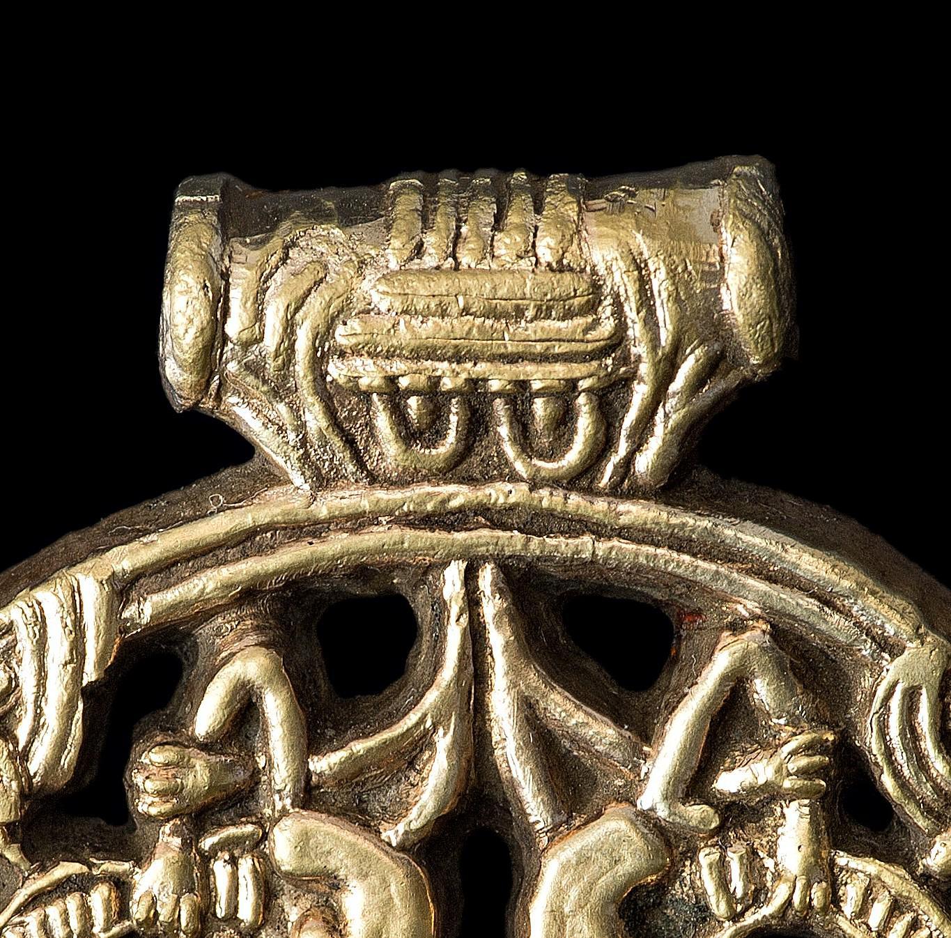 Gilt Silver Viking Pendant, 9th-10th Century In Good Condition In London, GB