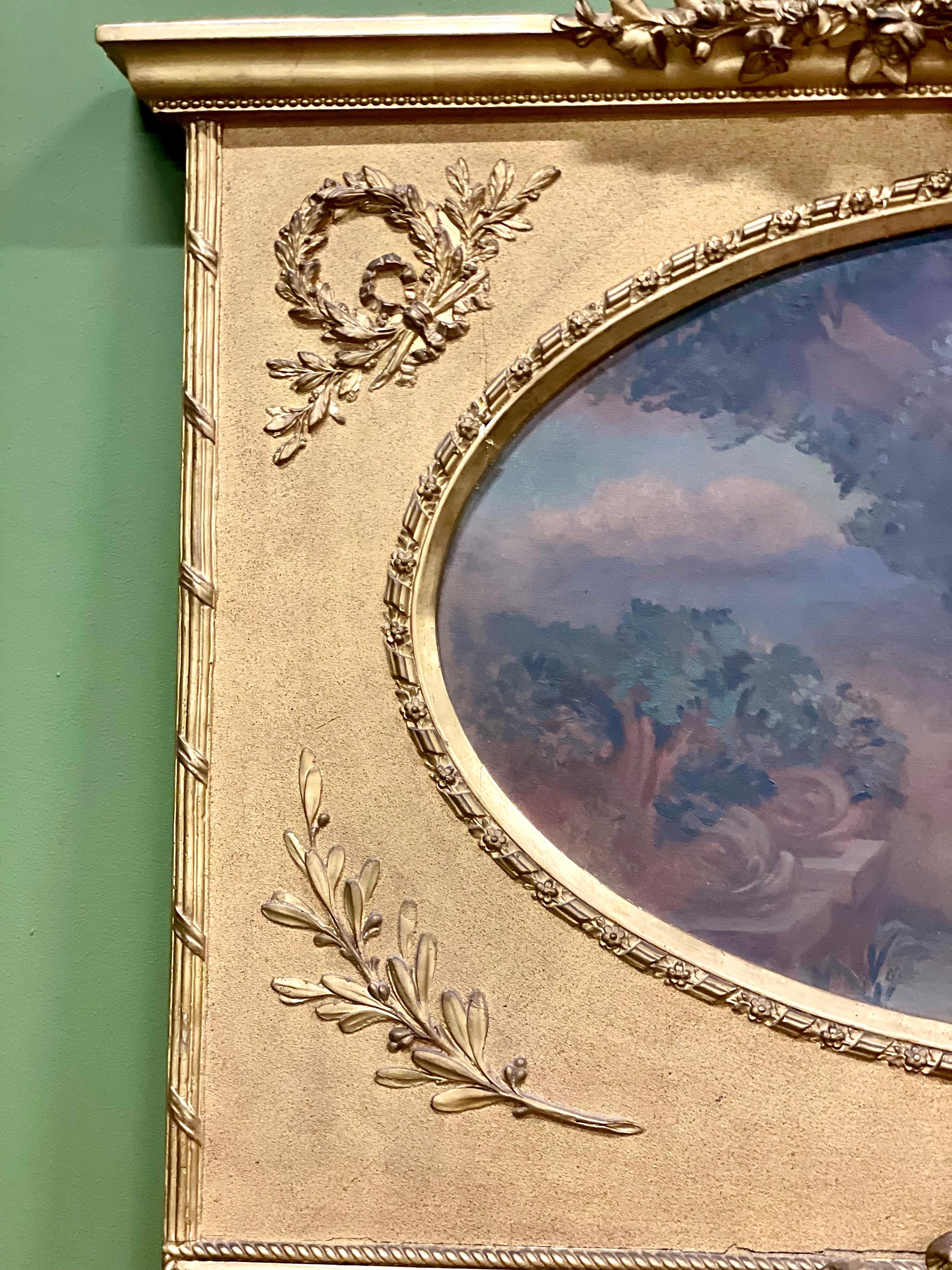 Français Miroir d'époque Napoléon III 