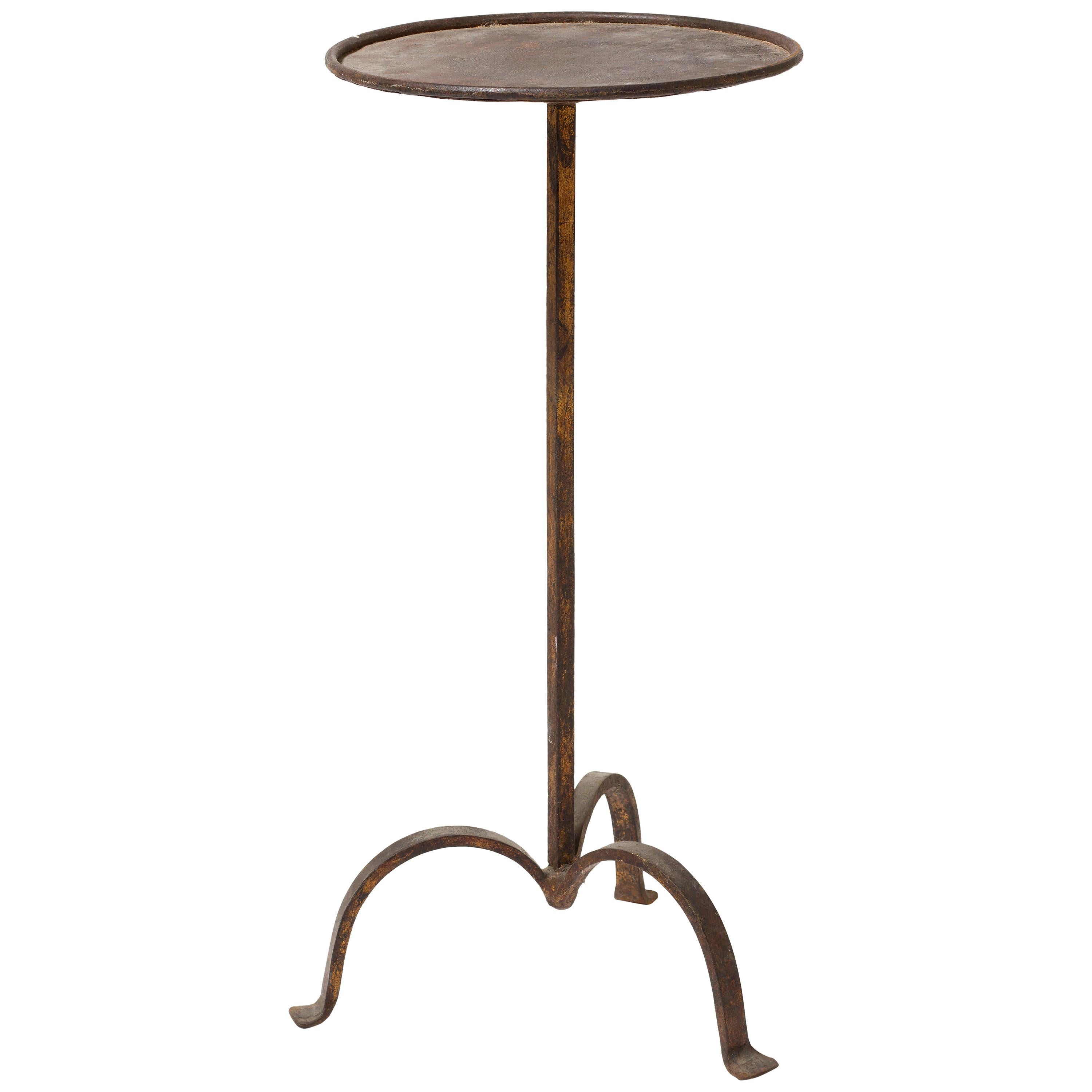 Gilt Wrought Iron Martini Table