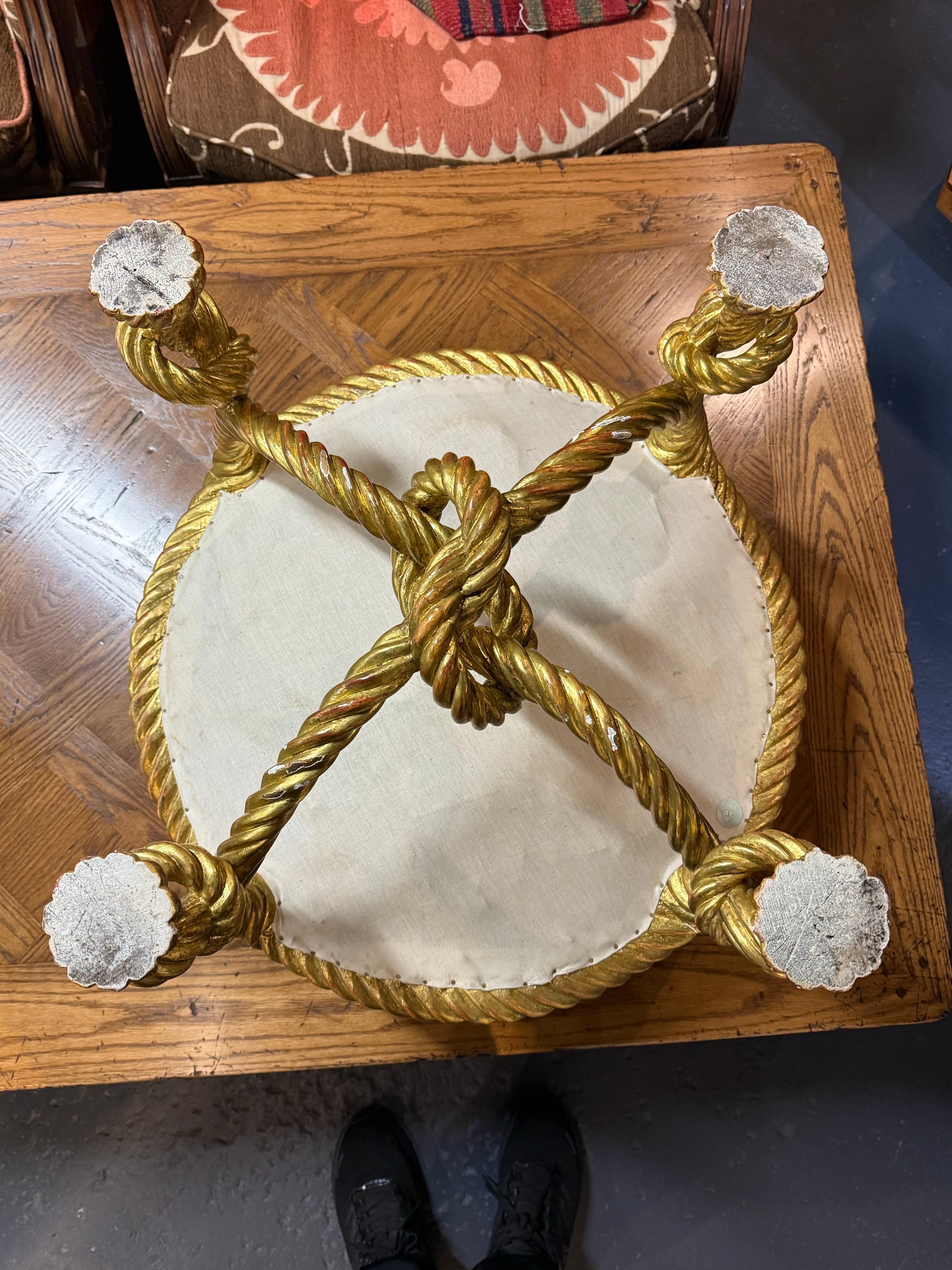 Tabouret en bois doré d'après A.M.E. Fournier, 19e siècle en vente 8