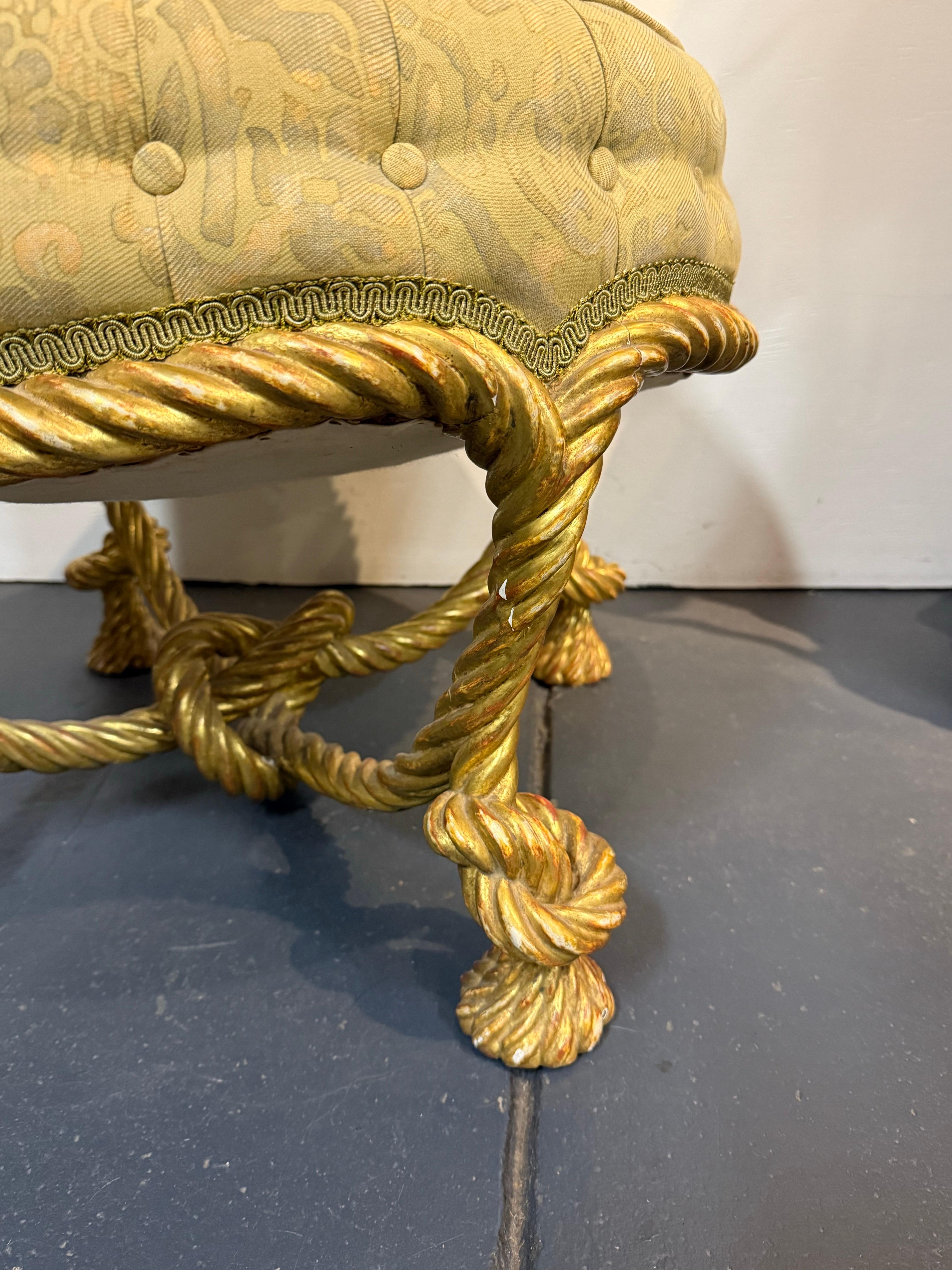 Bois doré Tabouret en bois doré d'après A.M.E. Fournier, 19e siècle en vente